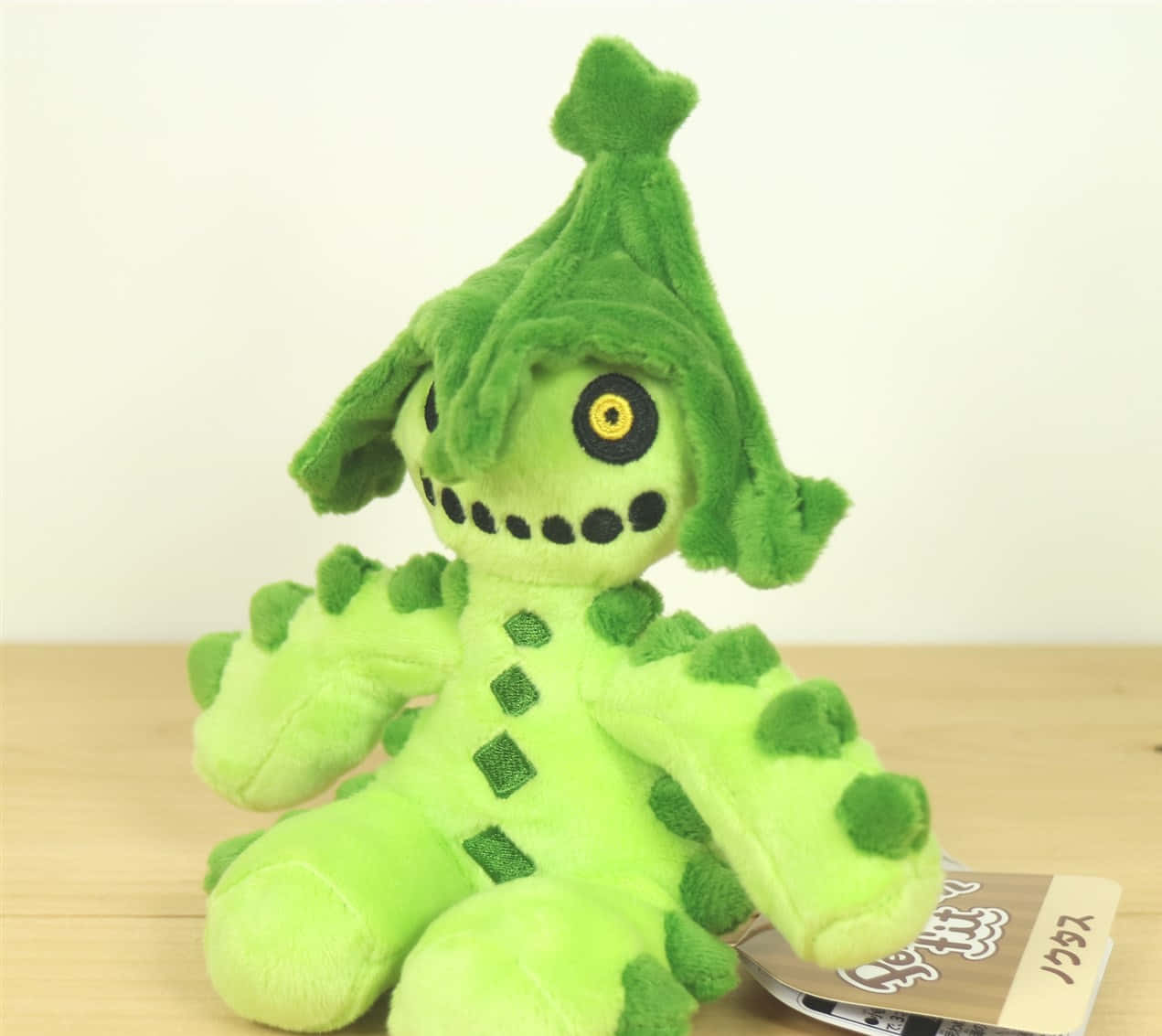 Cacturne, bright green, leafy hat, SD Desktop Wallpaper