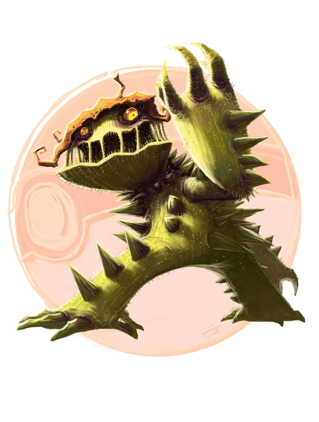Cacturne, green, spiky, HD Phone Wallpaper