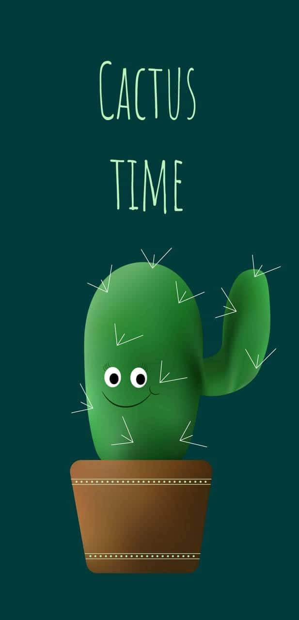 cute cactus, Adorable Cactus Plant, smiling face, HD Phone Wallpaper