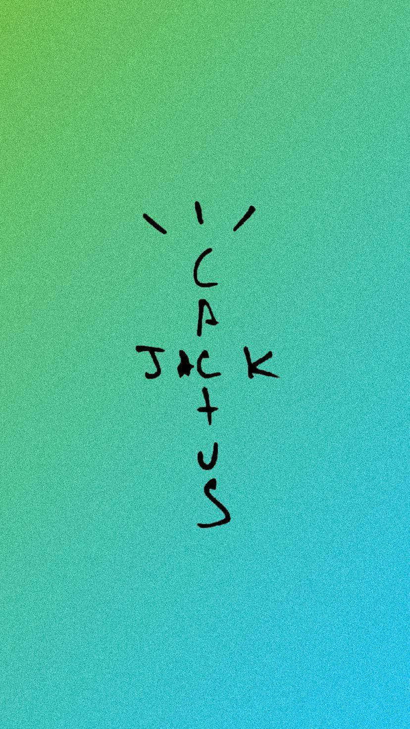 Cactus Jack, Travis Scott, text logo, HD Phone Wallpaper