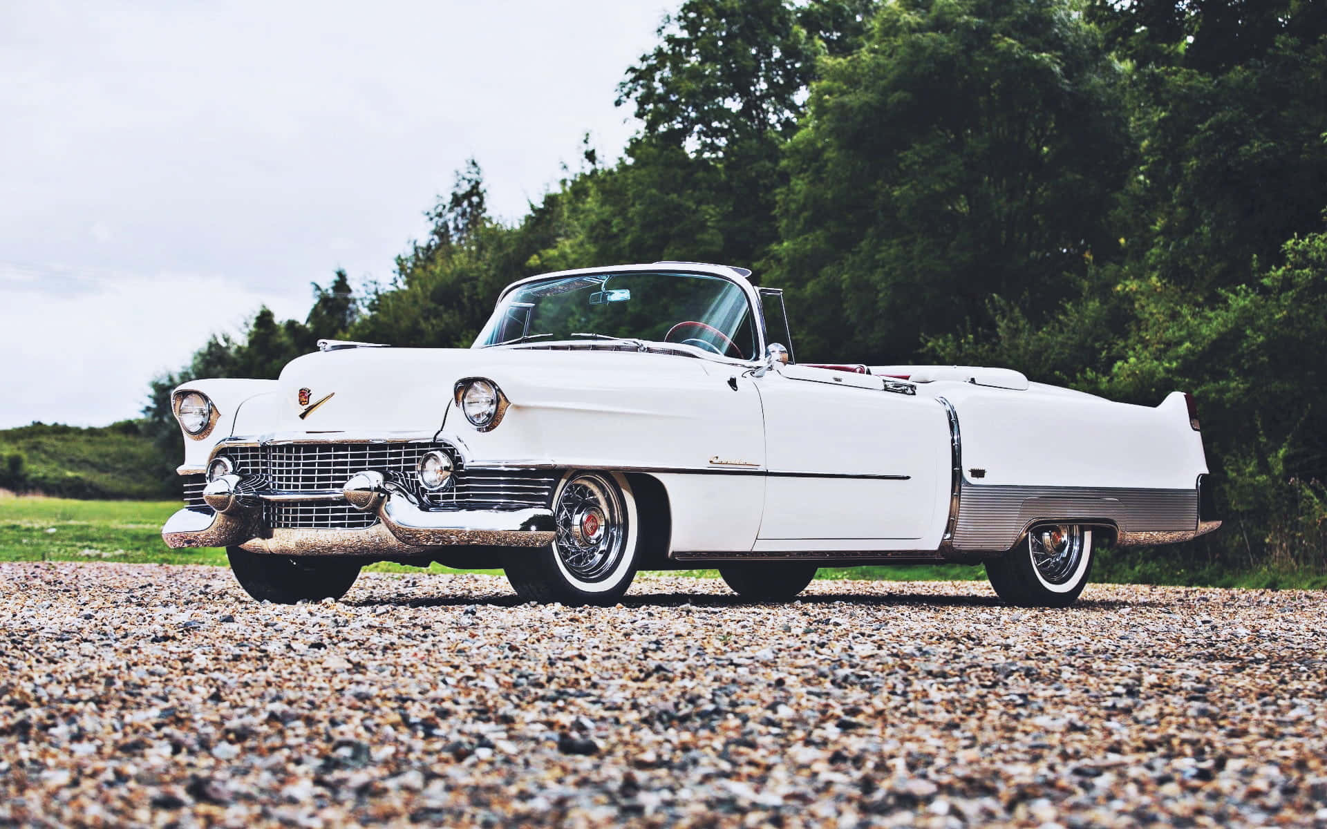 Cadillac Eldorado, 1950s, white, Full HD Desktop Wallpaper