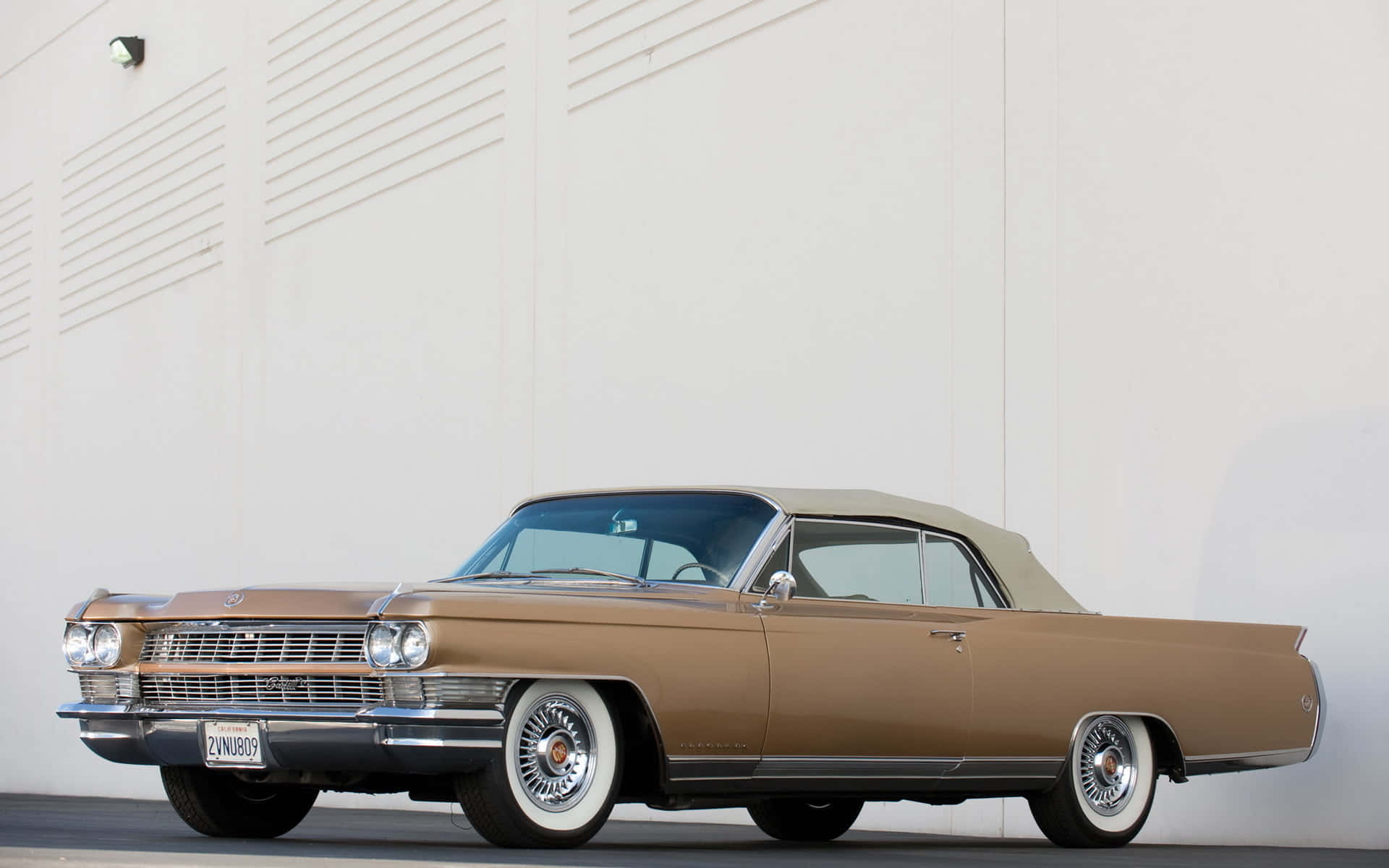 Cadillac Eldorado, brown convertible, white-wall tires, Full HD Desktop Wallpaper