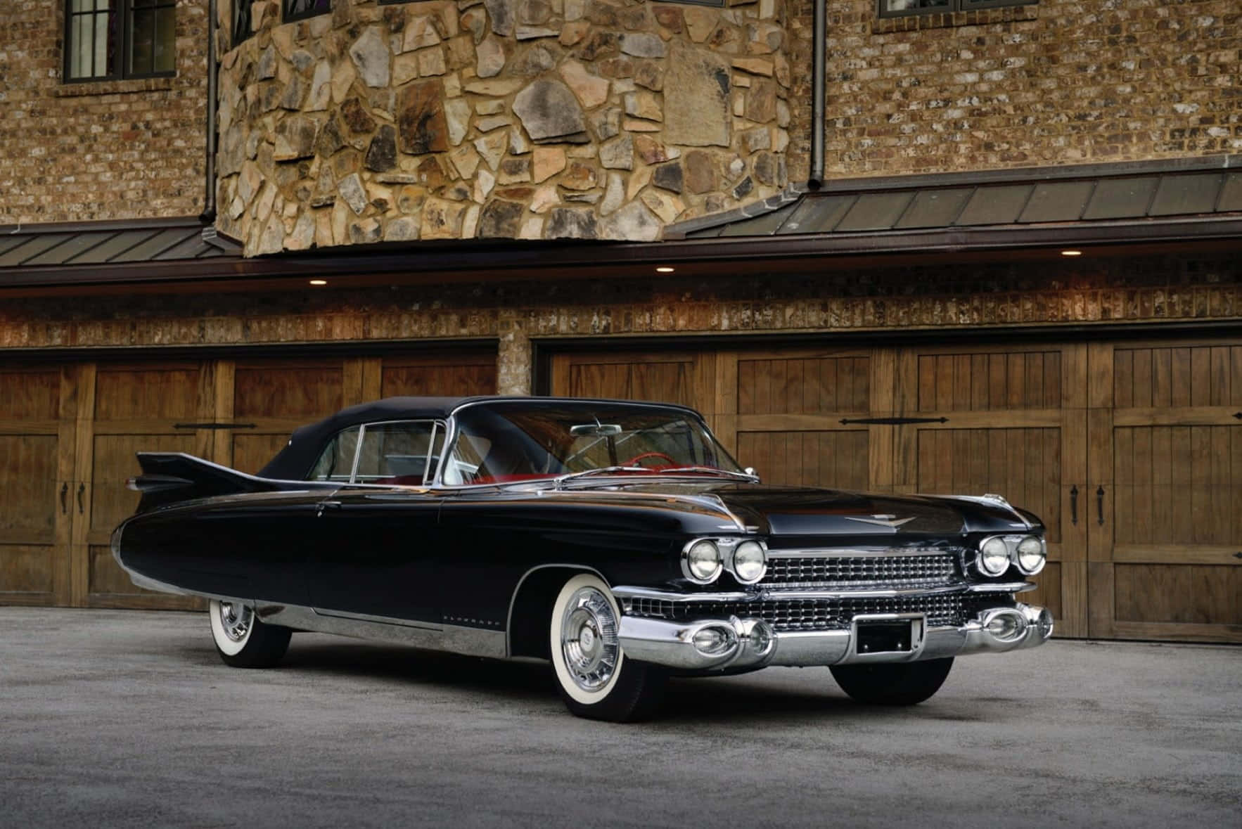 Cadillac Eldorado, 1959 Cadillac, glossy black, HD Desktop Wallpaper