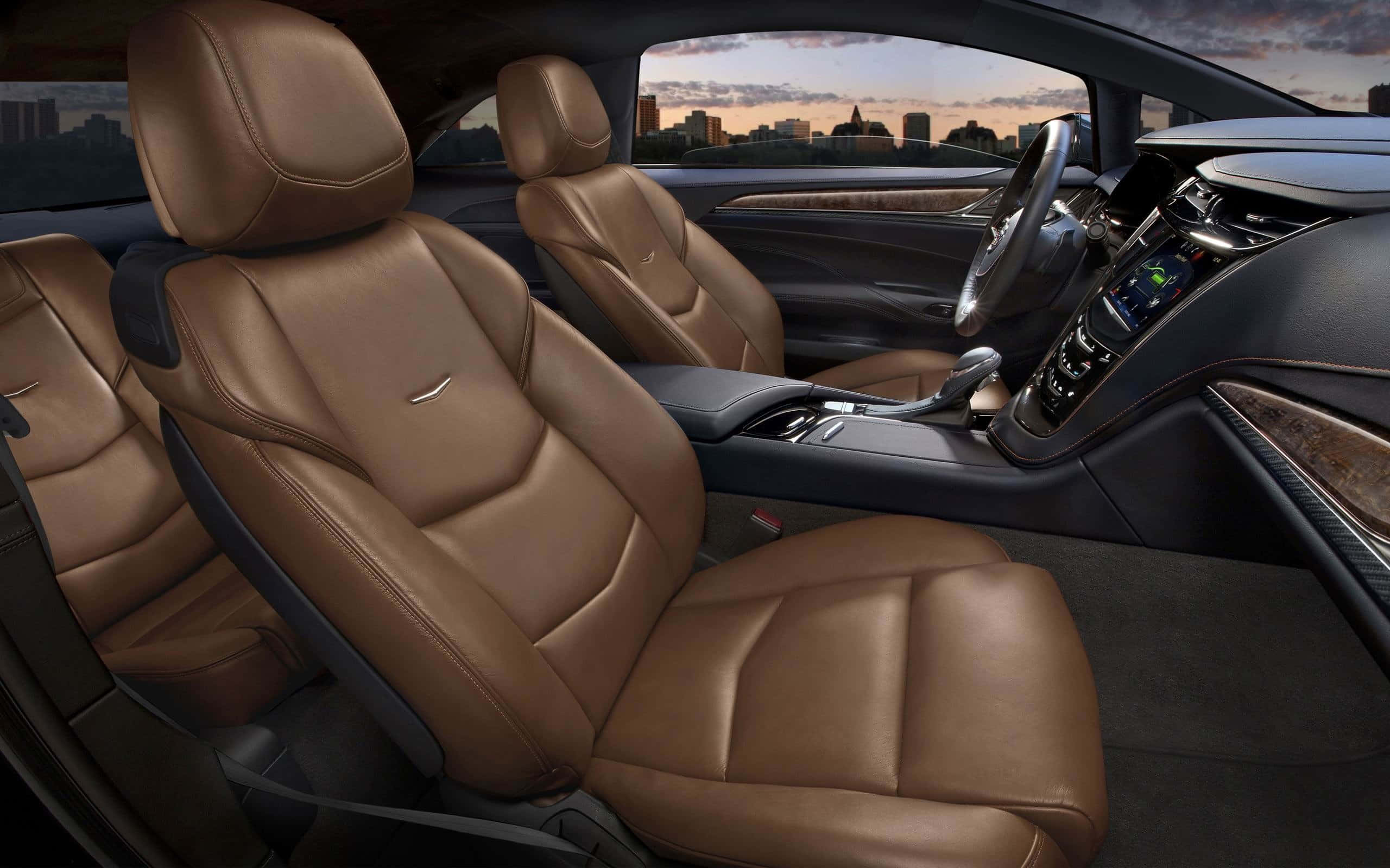 Cadillac ELR, 2014 Model, sleek black, 2K Desktop Wallpaper