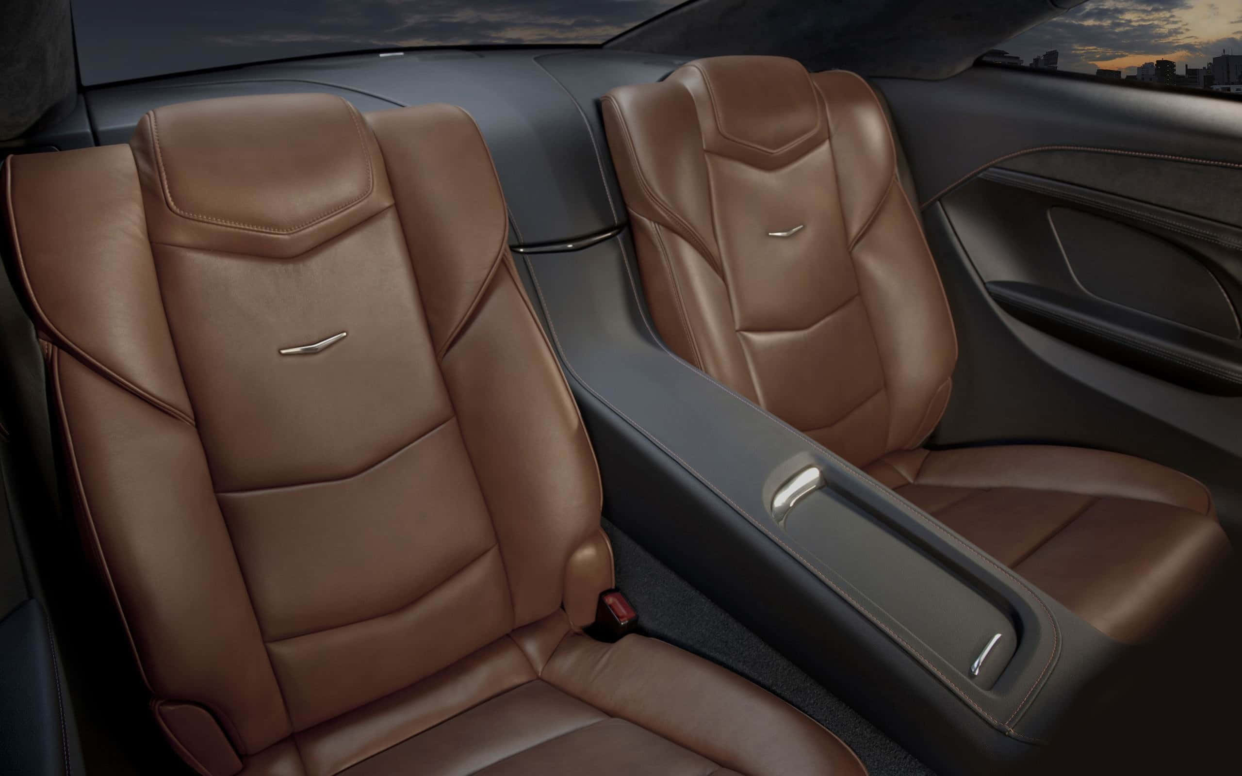 Cadillac ELR, tan leather seats, sleek dashboard, 2K Desktop Wallpaper