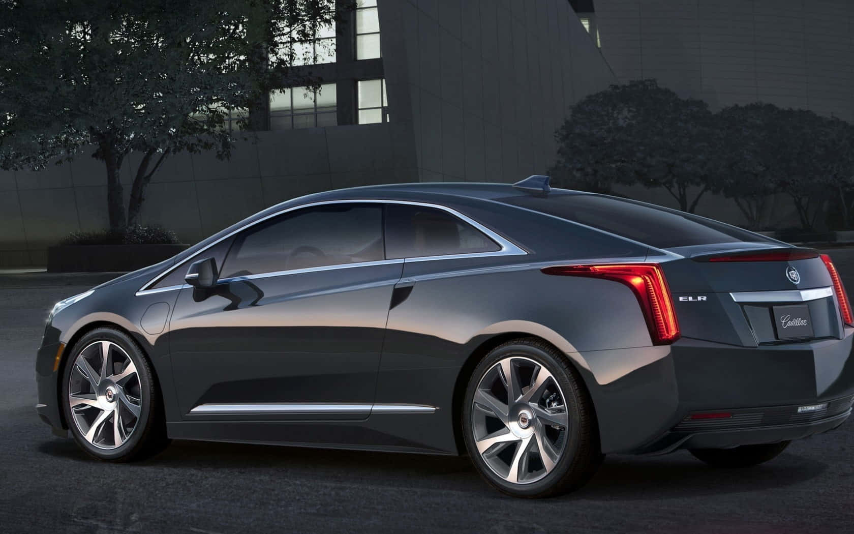 Cadillac ELR, dark gray, dusk, HD Desktop Wallpaper