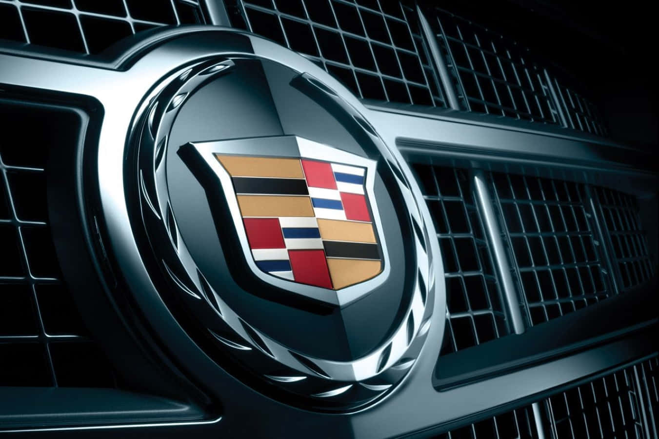 Cadillac Escalade, chrome grille, Cadillac emblem, HD Desktop Wallpaper