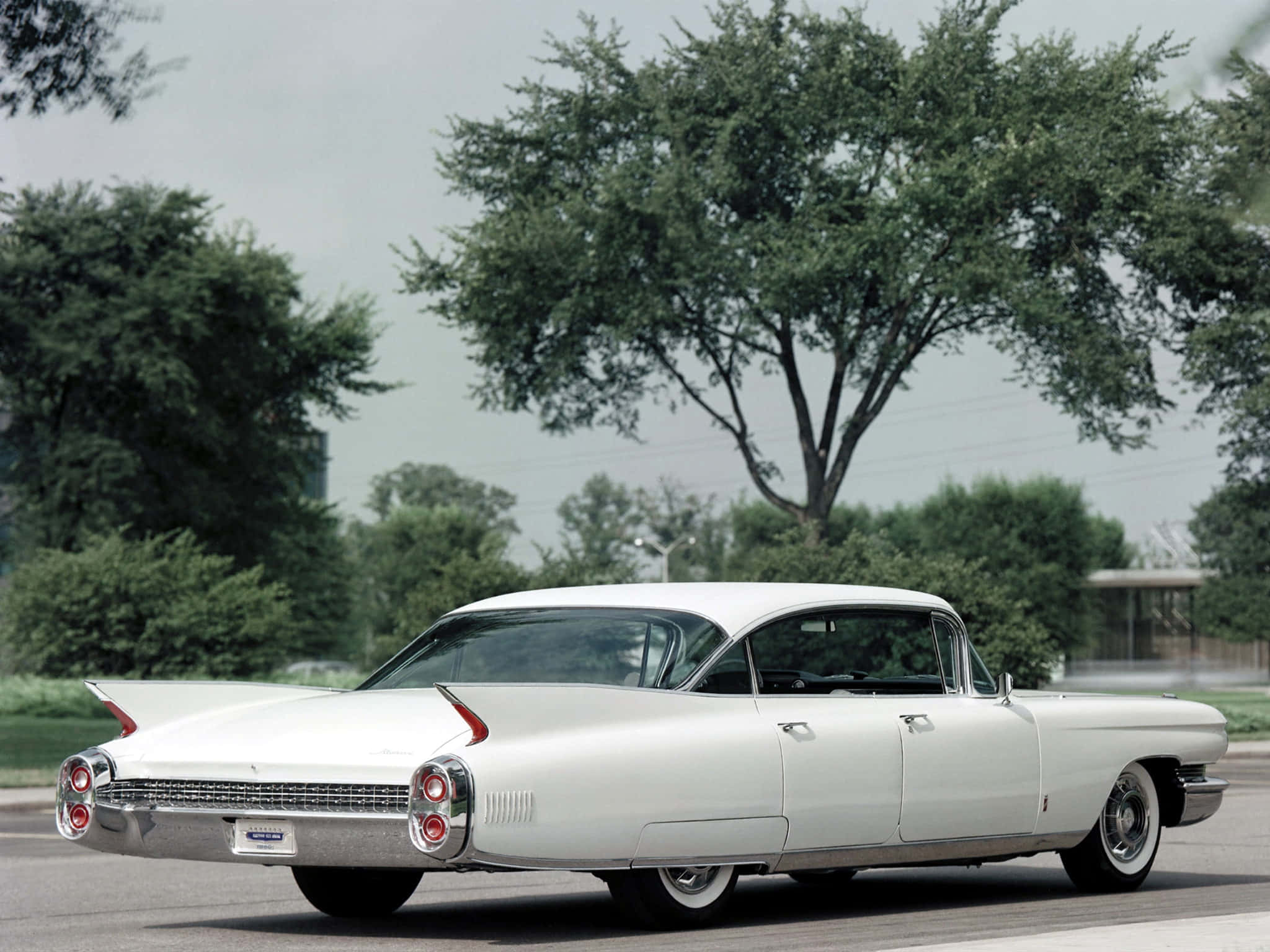 Cadillac Fleetwood, 1959 Cadillac, tailfins, Full HD Desktop Wallpaper
