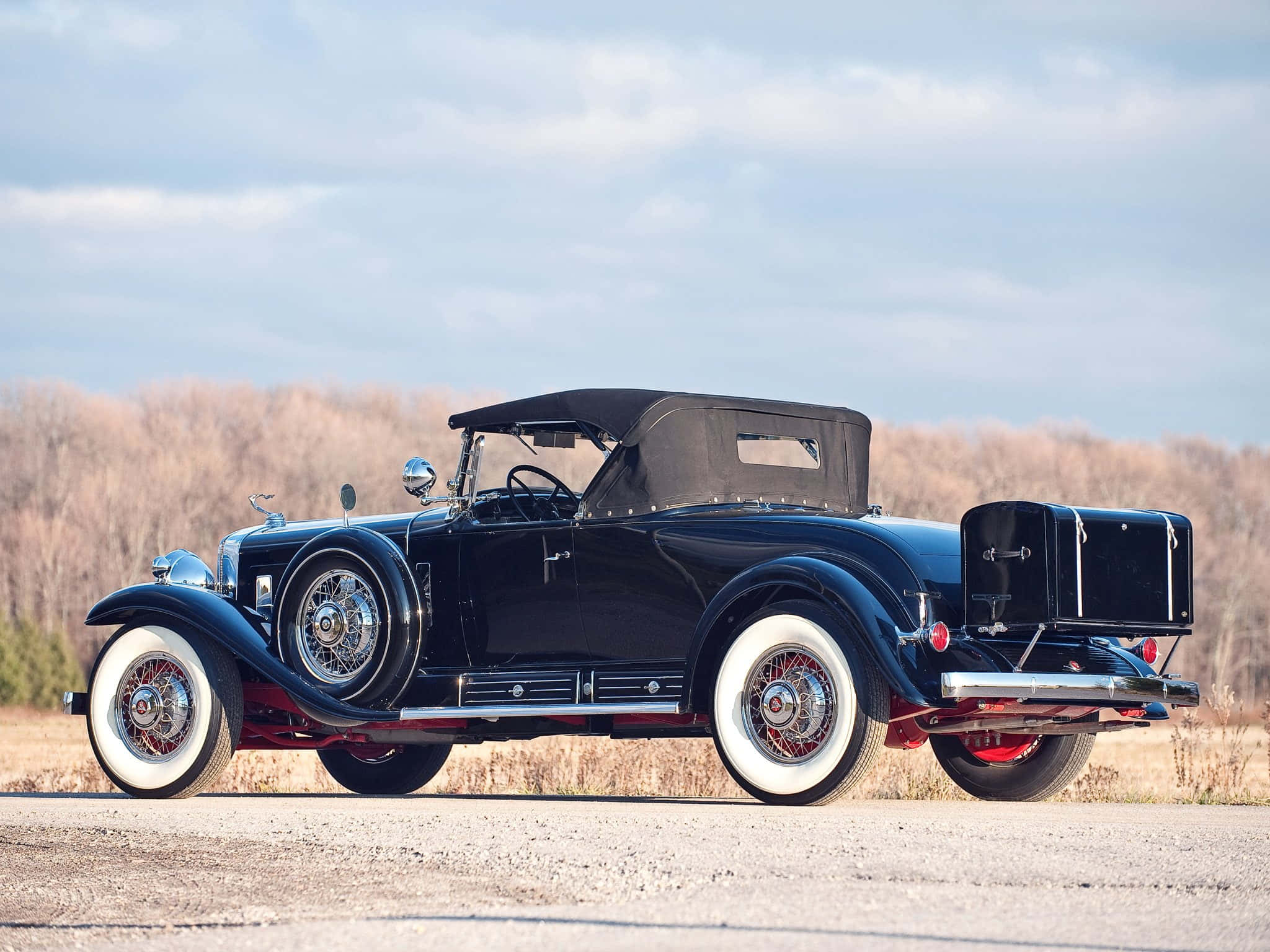 Cadillac Fleetwood, vintage convertible, sleek black, Full HD Desktop Wallpaper
