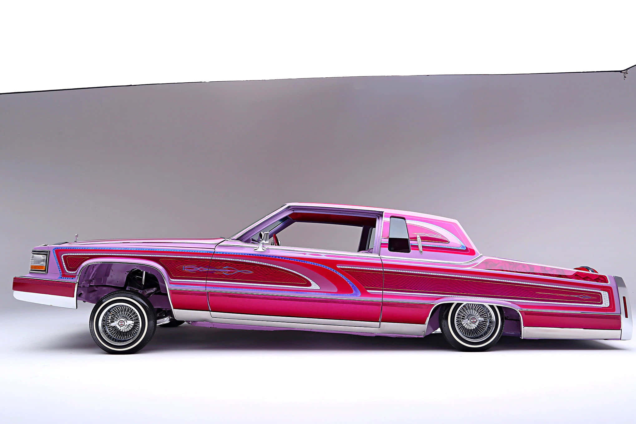 Cadillac Fleetwood, pink, purple, Full HD Desktop Wallpaper