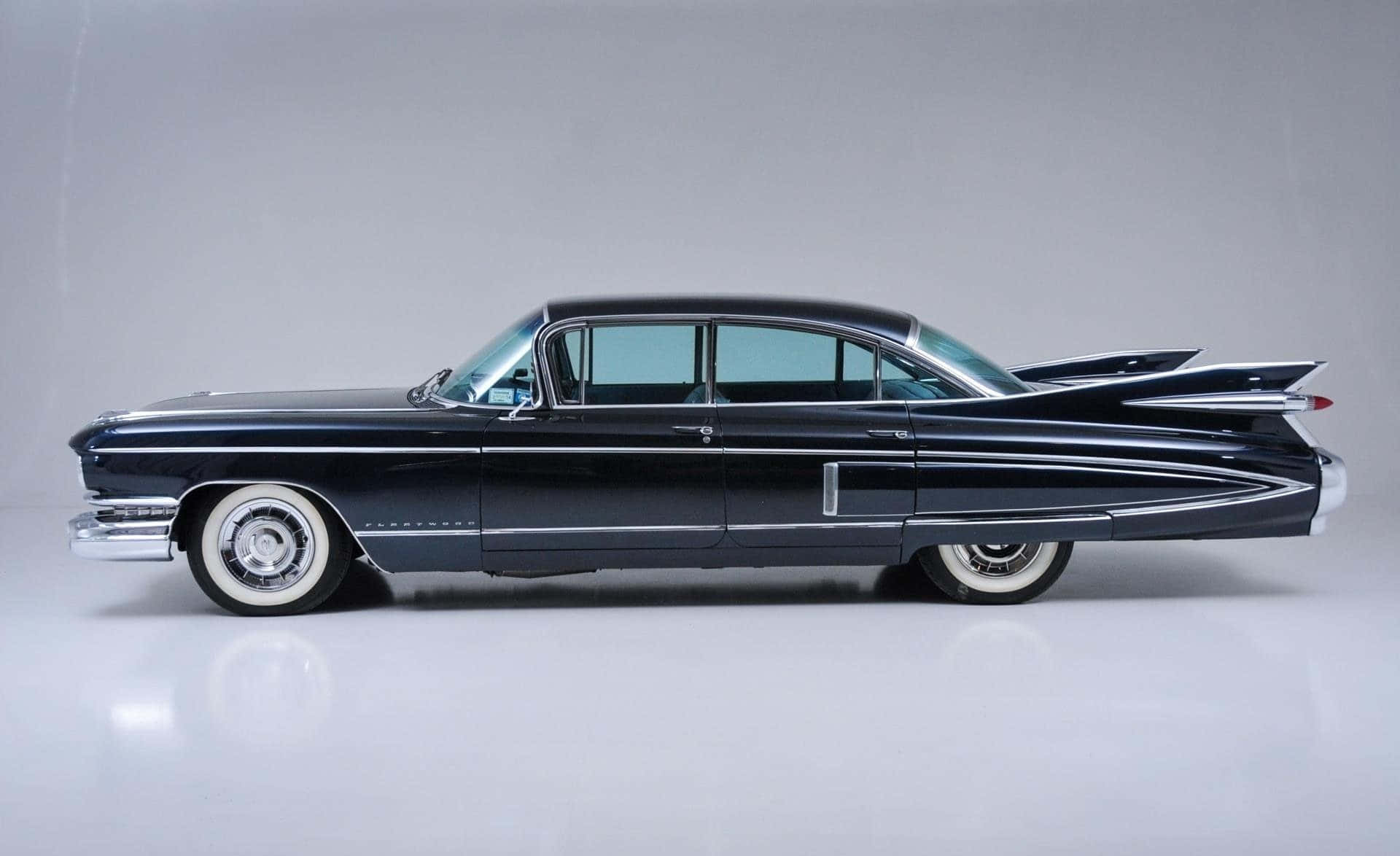 Cadillac Fleetwood, 1950s, black, Full HD Desktop Wallpaper