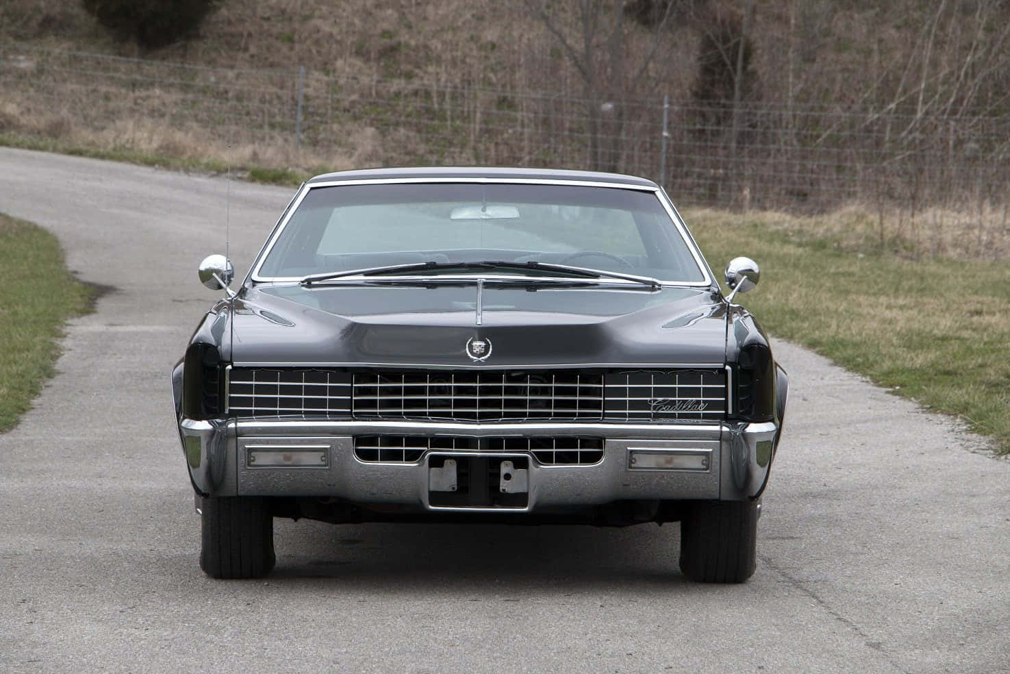 Cadillac Fleetwood, black, classic Cadillac sedan, HD Desktop Wallpaper
