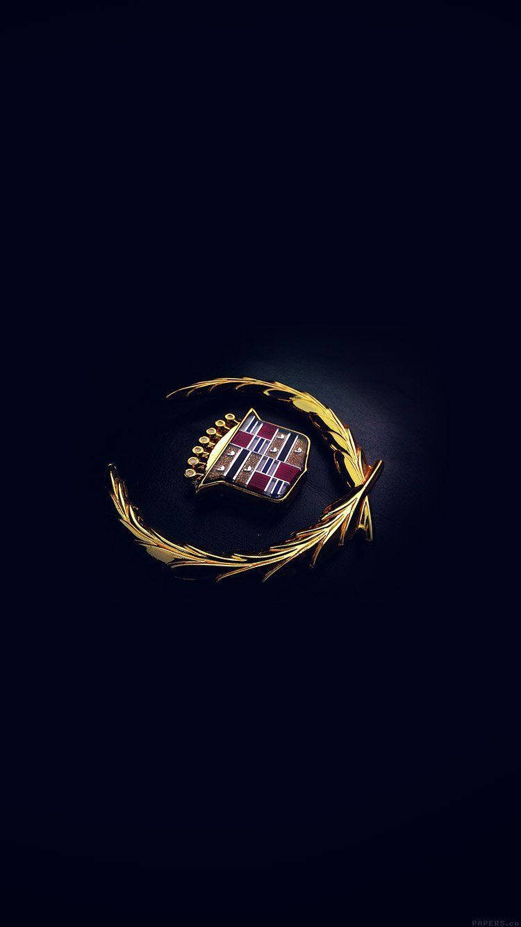 Cadillac, crest emblem, spotlight, HD Phone Wallpaper