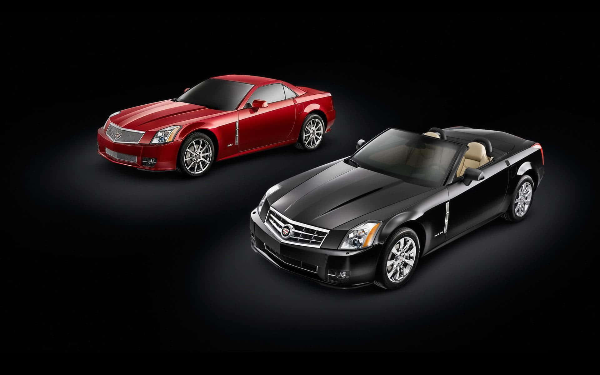 Cadillac XLR, red coupe, black convertible, Full HD Desktop Wallpaper