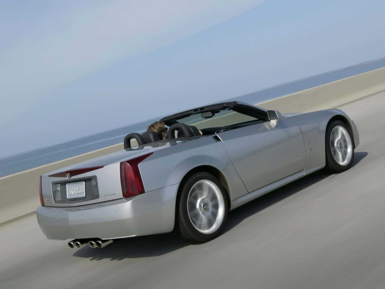 Cadillac XLR, silver, convertible, HD Desktop Wallpaper