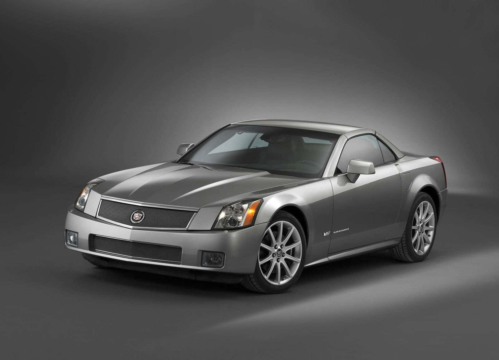Cadillac XLR, silver, convertible, HD Desktop Wallpaper