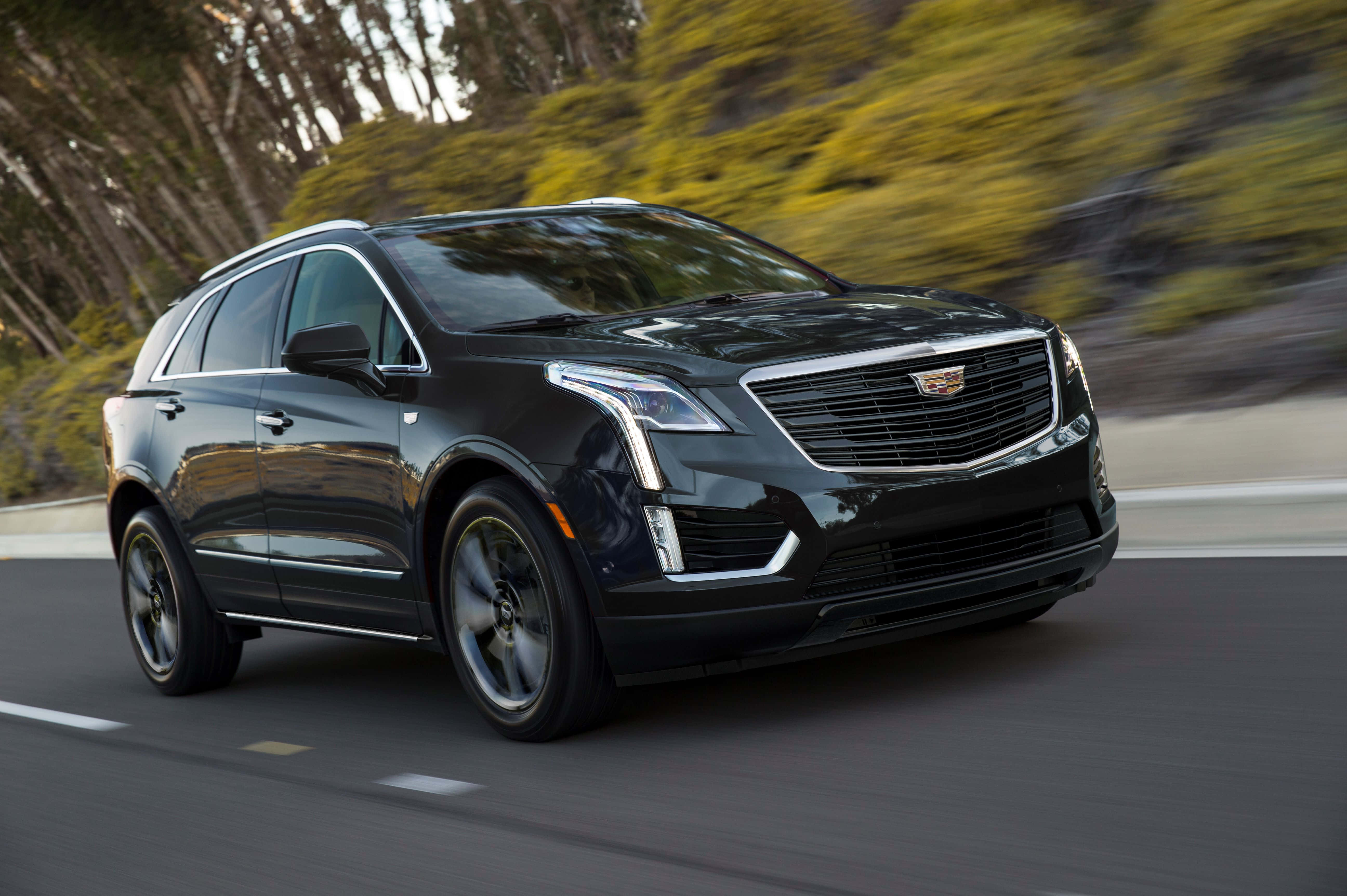 Cadillac XT5, black, highway, 5K Desktop Wallpaper