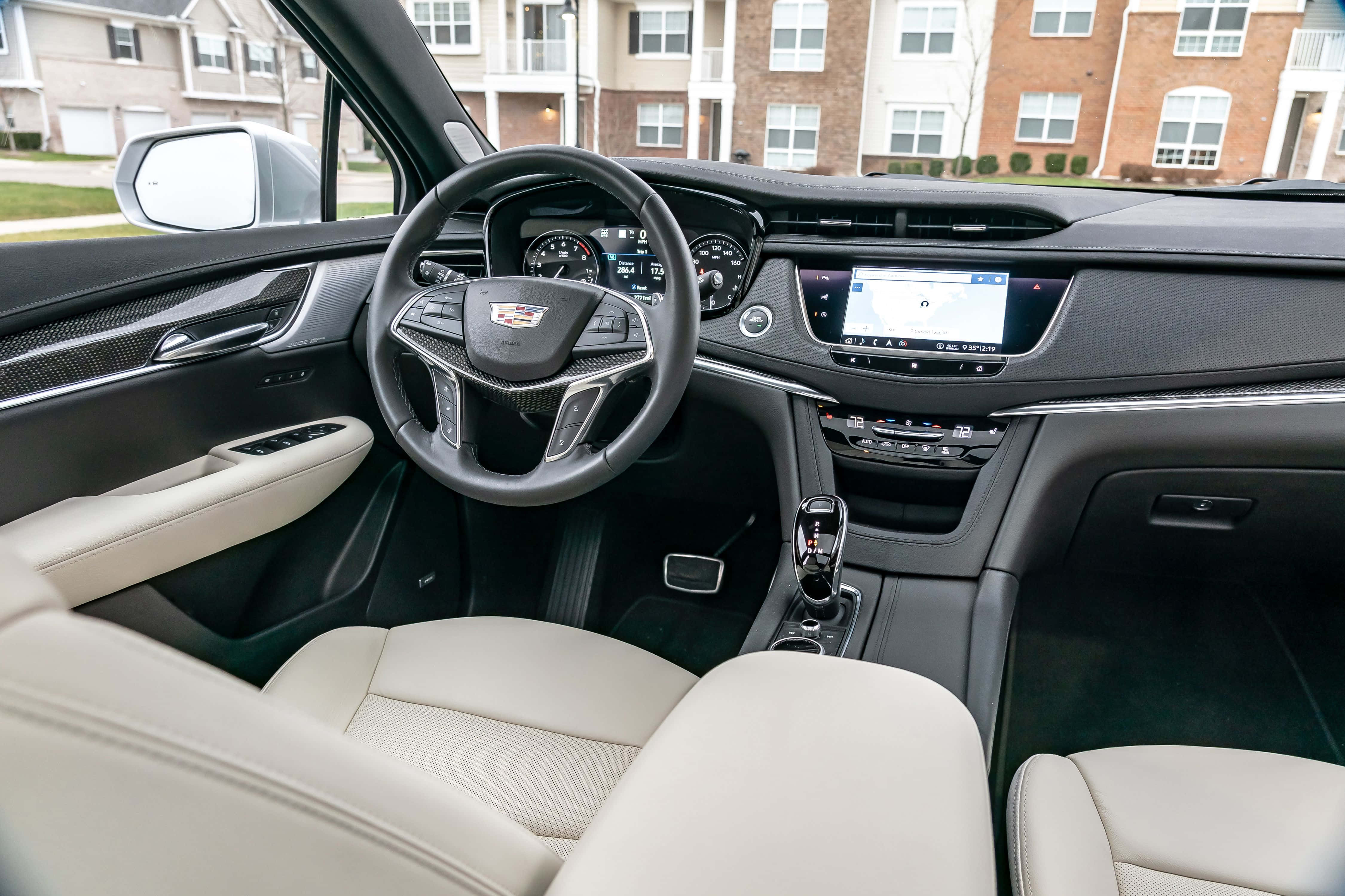 Cadillac XT5, Red, Cream leather seats, 4K Desktop Wallpaper