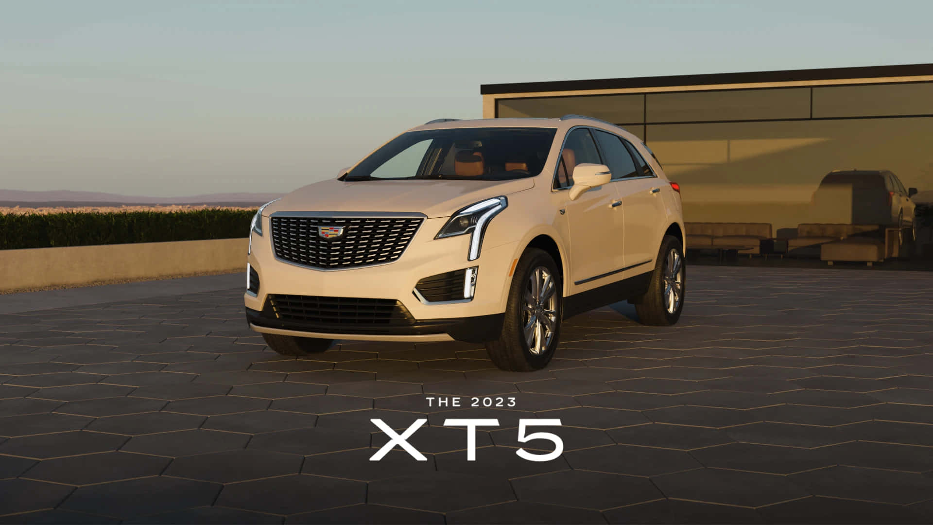 Cadillac XT5, 2023 Cadillac XT5, beige, Full HD Desktop Wallpaper