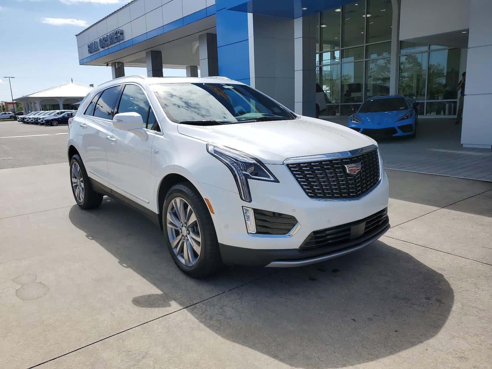 Cadillac XT5, white, bright sunlight, HD Desktop Wallpaper