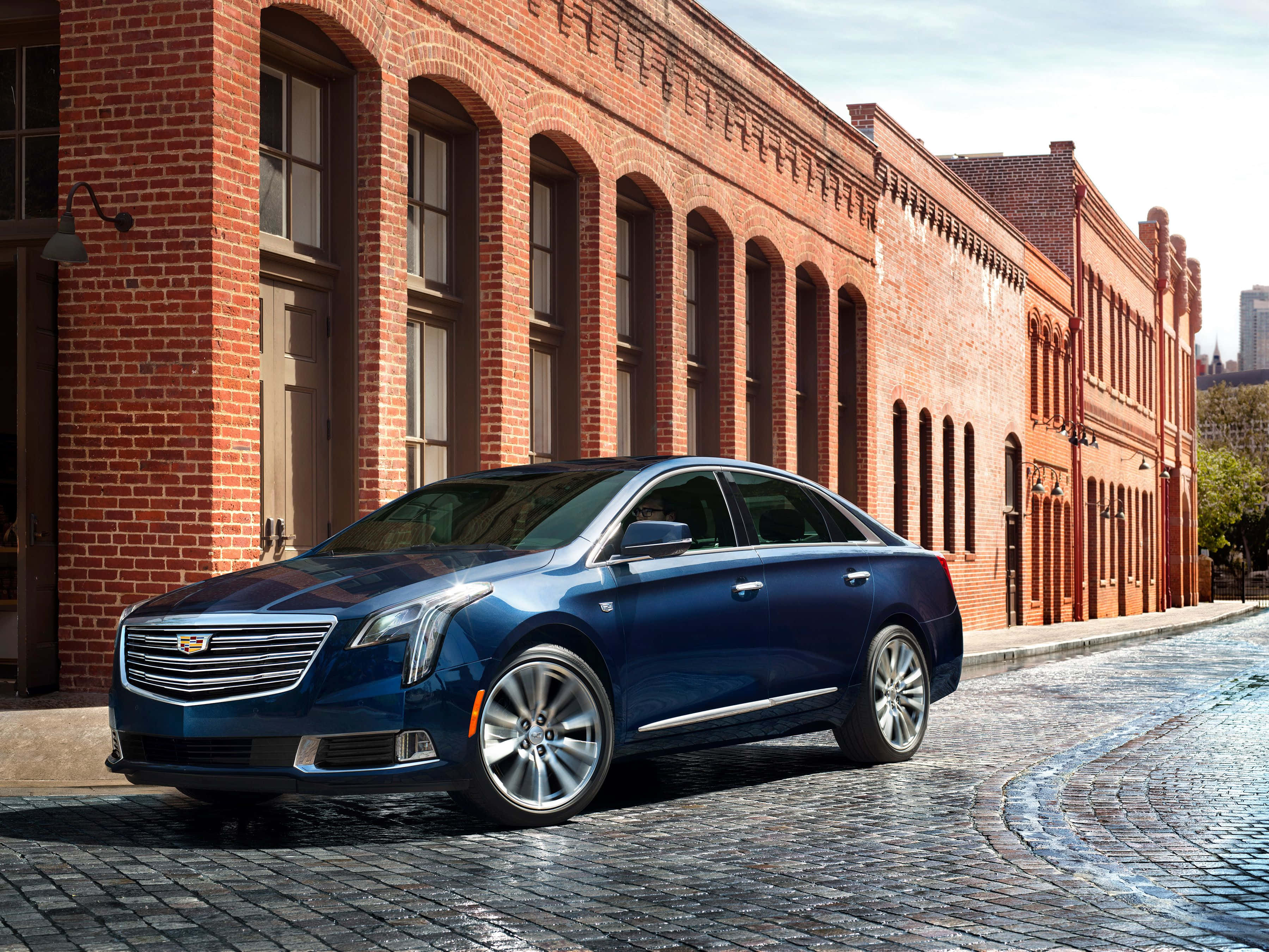 Cadillac Xts, 3600 x 2701, blue, 2K Desktop Wallpaper