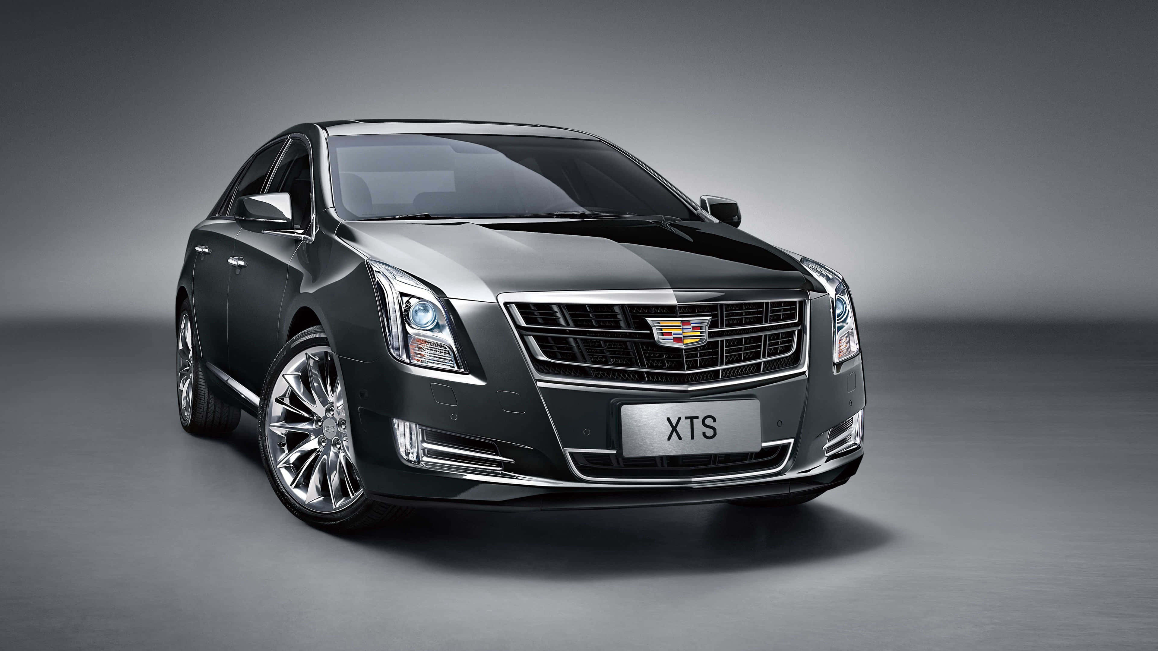 Cadillac XTS, black, sleek, 4K Desktop Wallpaper