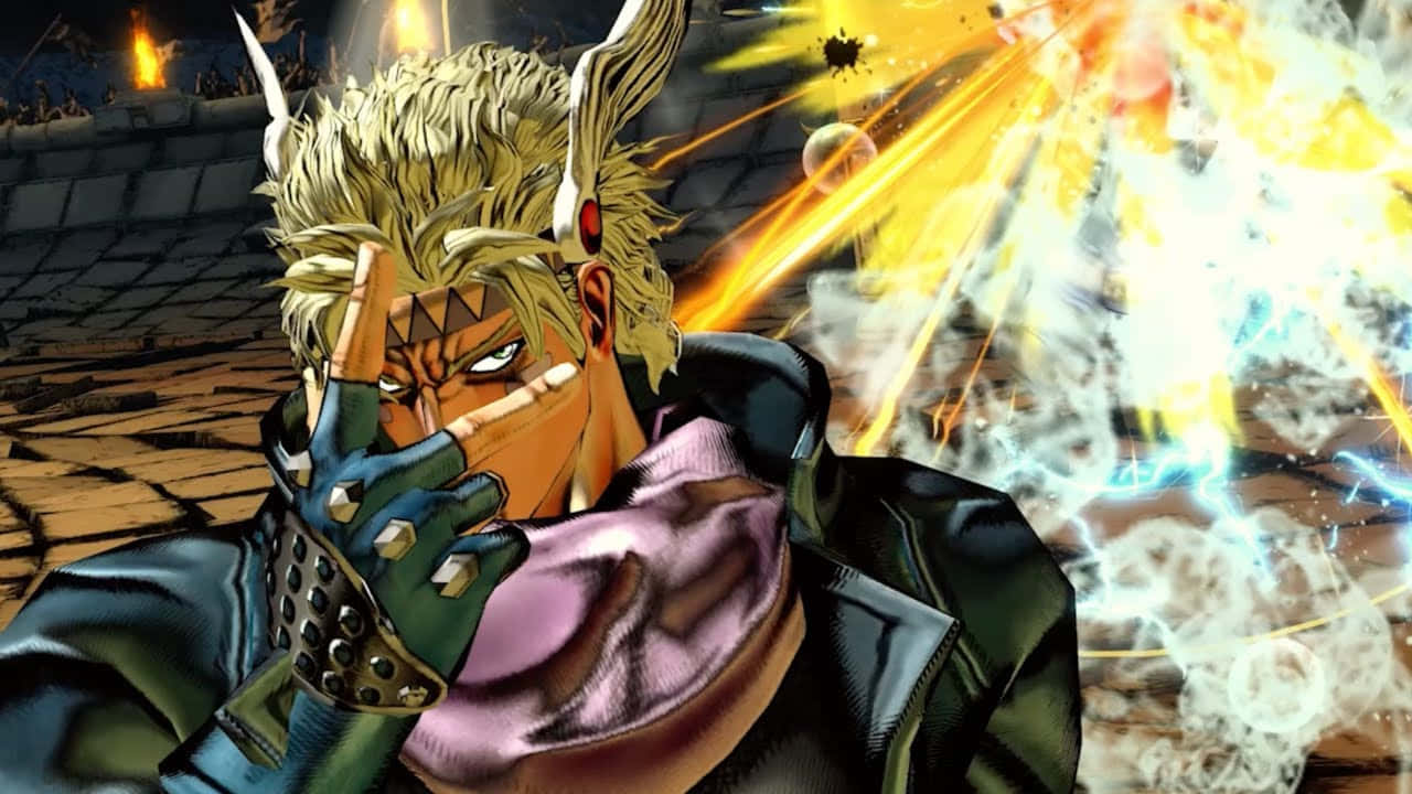 Caesar Anthonio Zeppeli, blond anime warrior, horns, HD Desktop Wallpaper