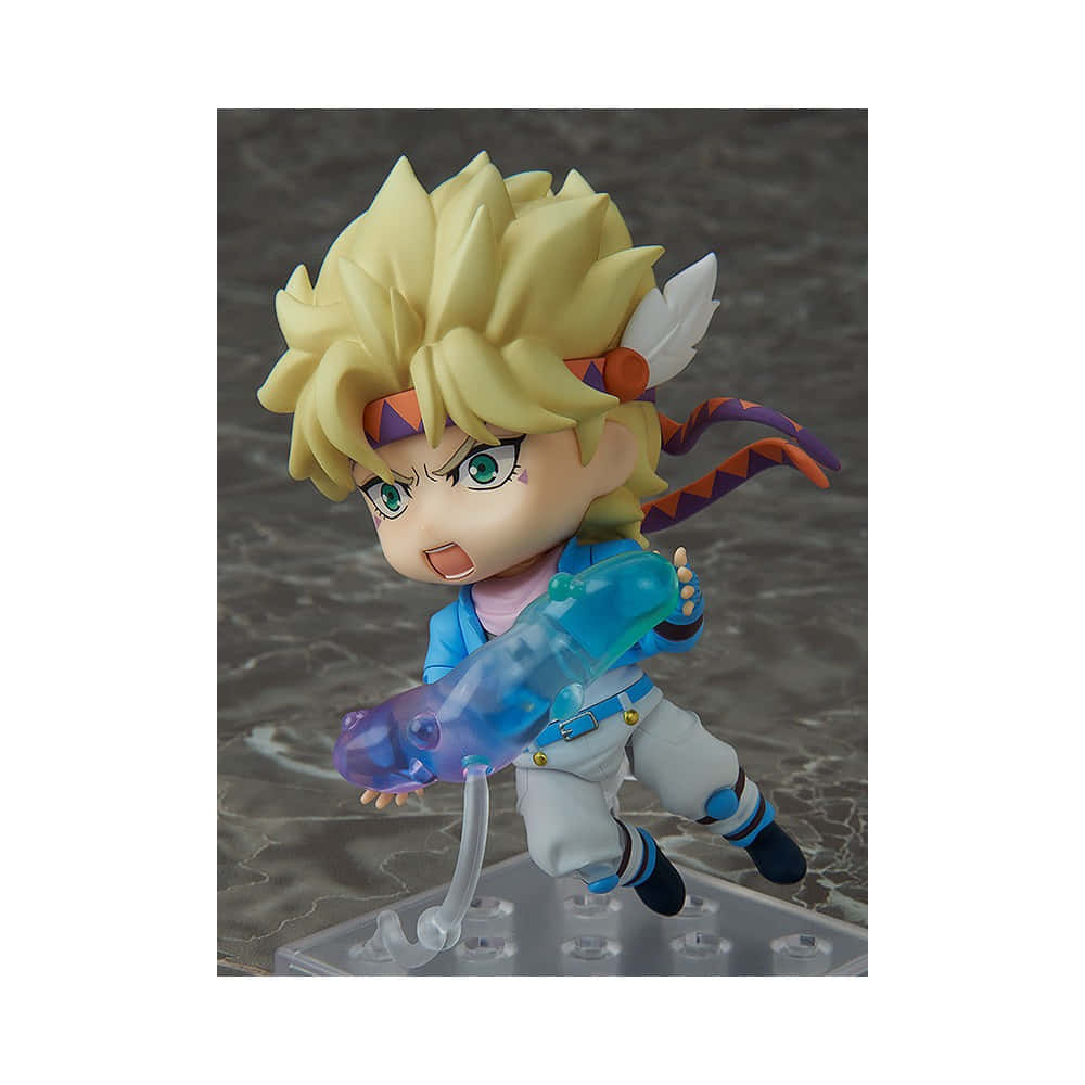 Caesar Anthonio Zeppeli, chibi anime figurine, blonde-haired, SD Desktop Wallpaper