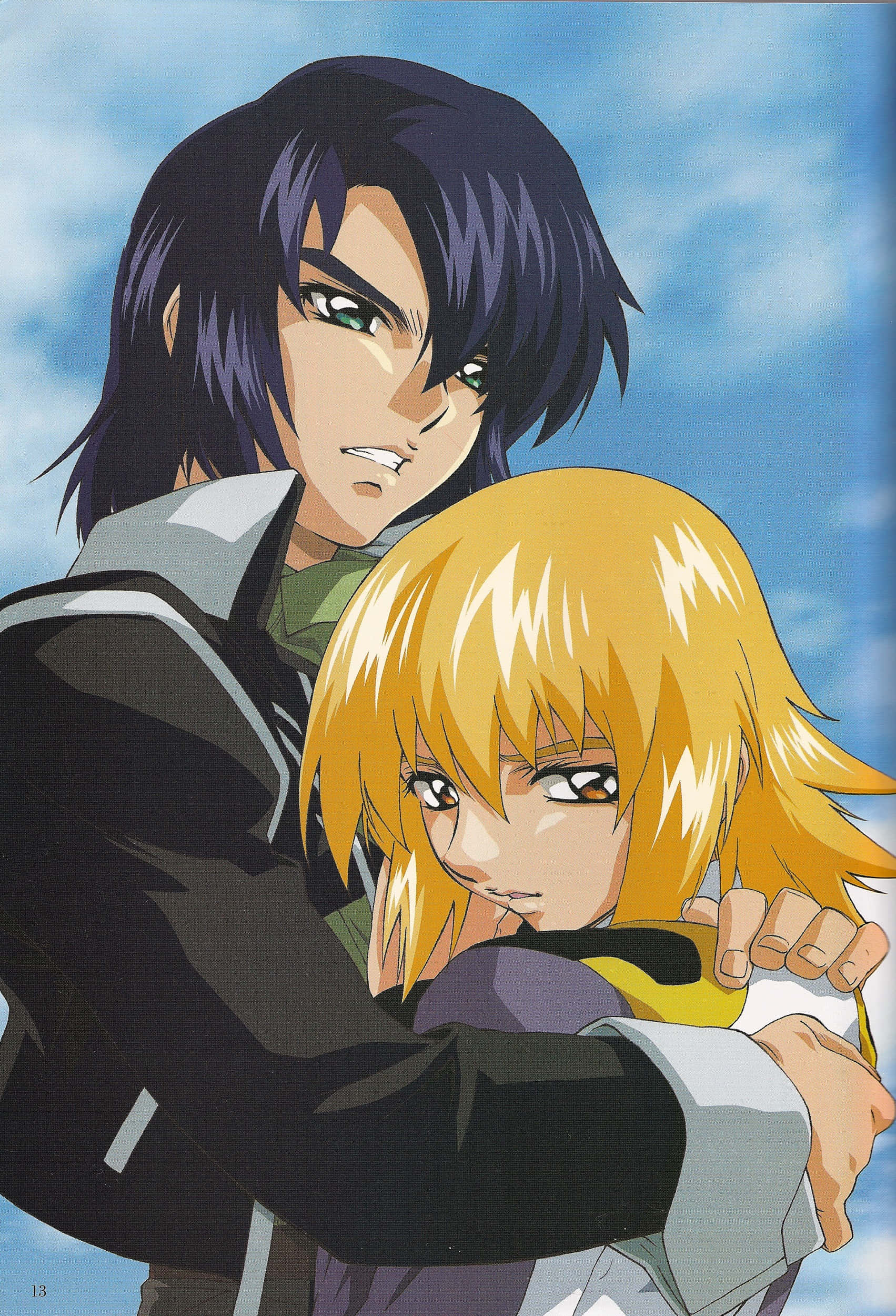 Cagalli Yula Athha, dark hair, blonde character, Full HD Phone Wallpaper