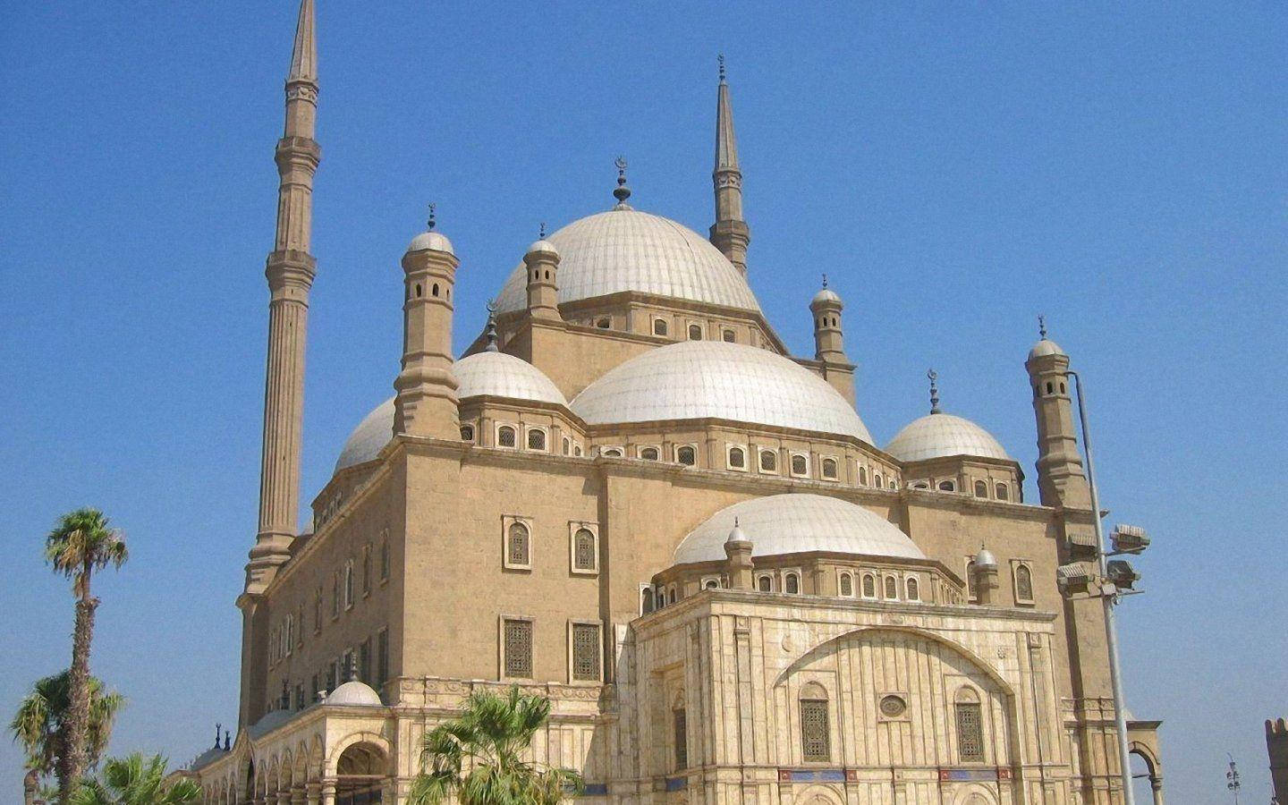 Cairo, alabaster mosque, multiple domes, HD Desktop Wallpaper