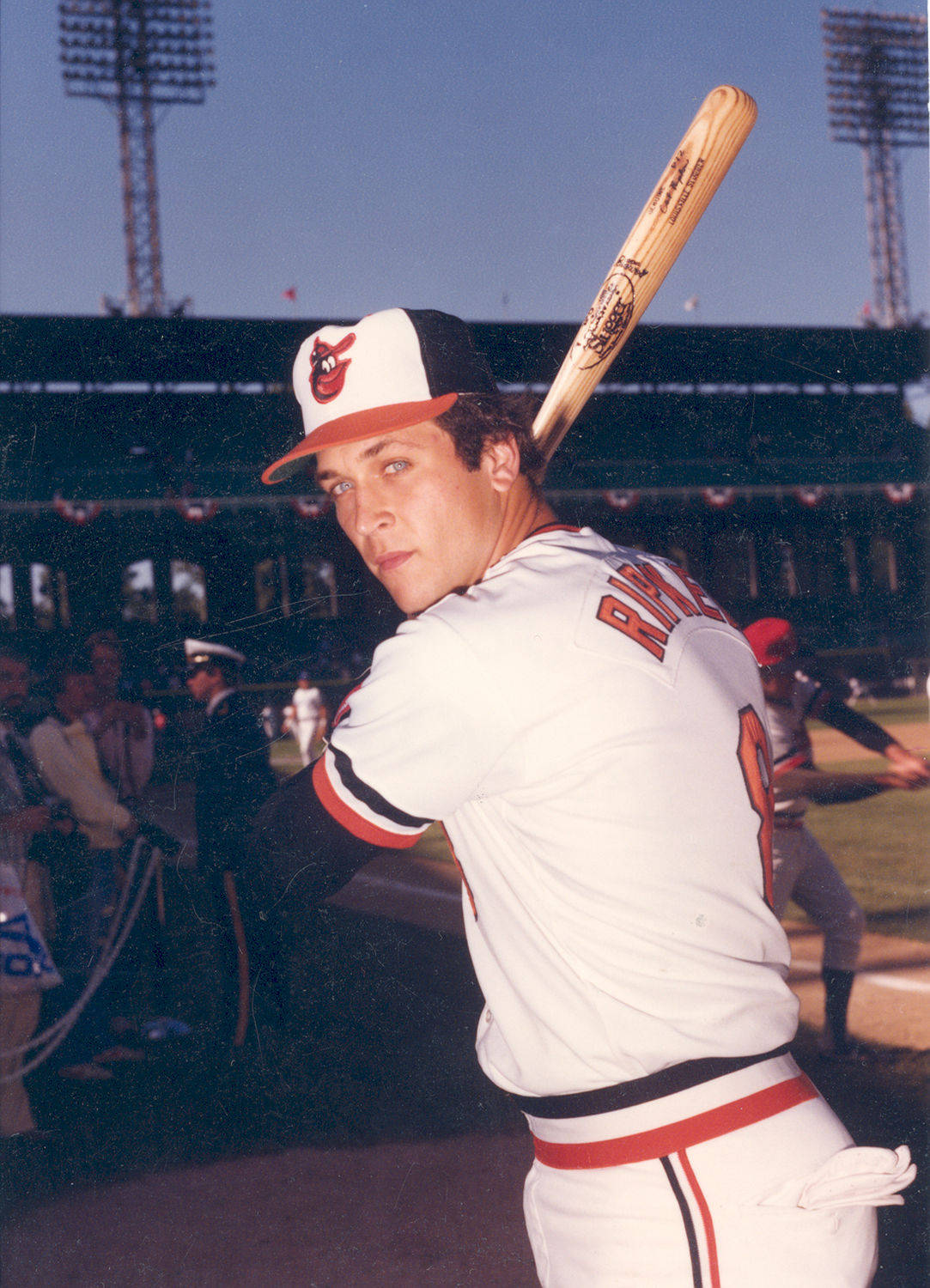 Cal Ripken Jr, batting stance, white and orange uniform, HD Phone Wallpaper