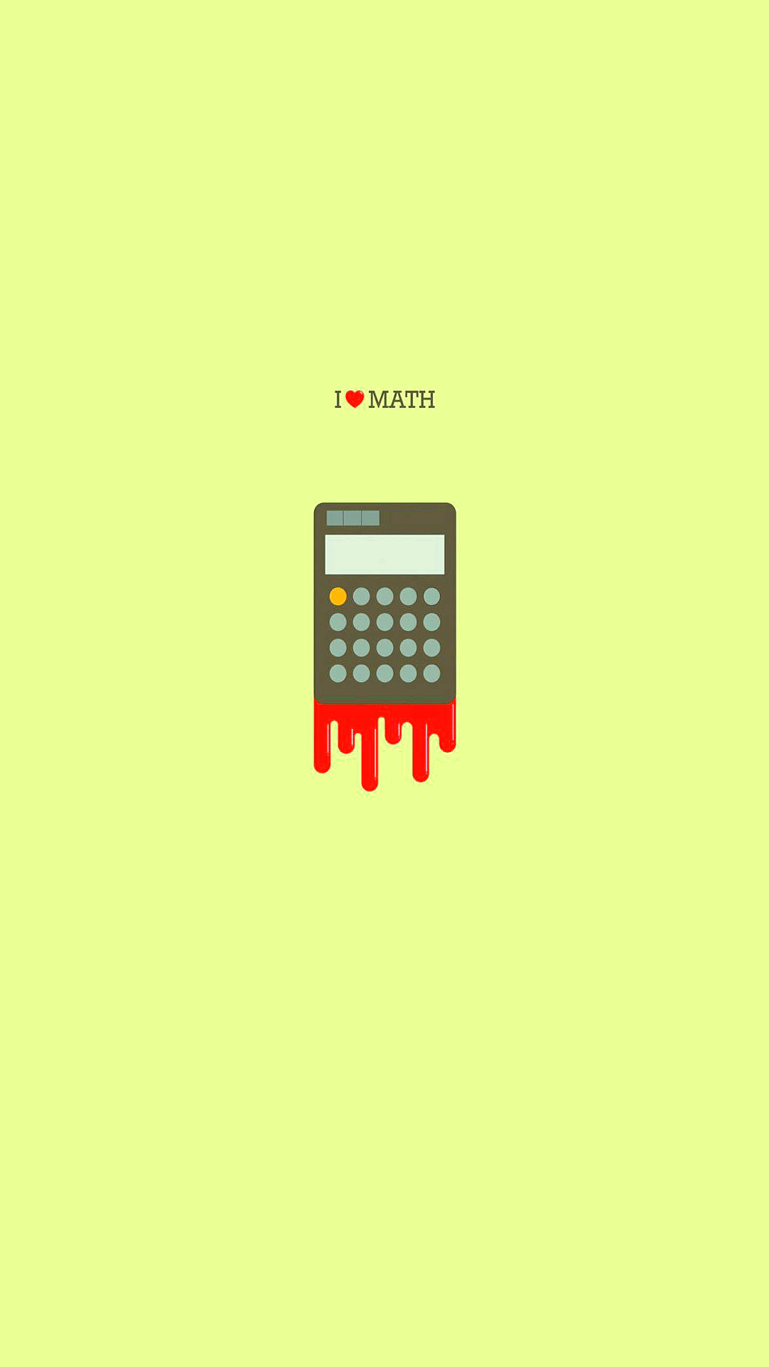 Bleeding Calculator Art, minimalist calculator, red liquid, Full HD Phone Wallpaper