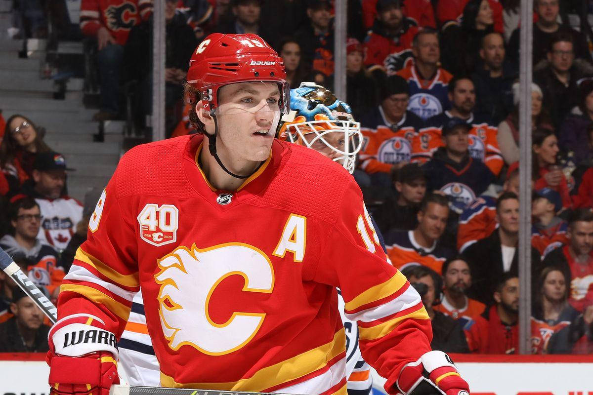 Calgary Flames, number 40, captain's 'A', SD Desktop Wallpaper