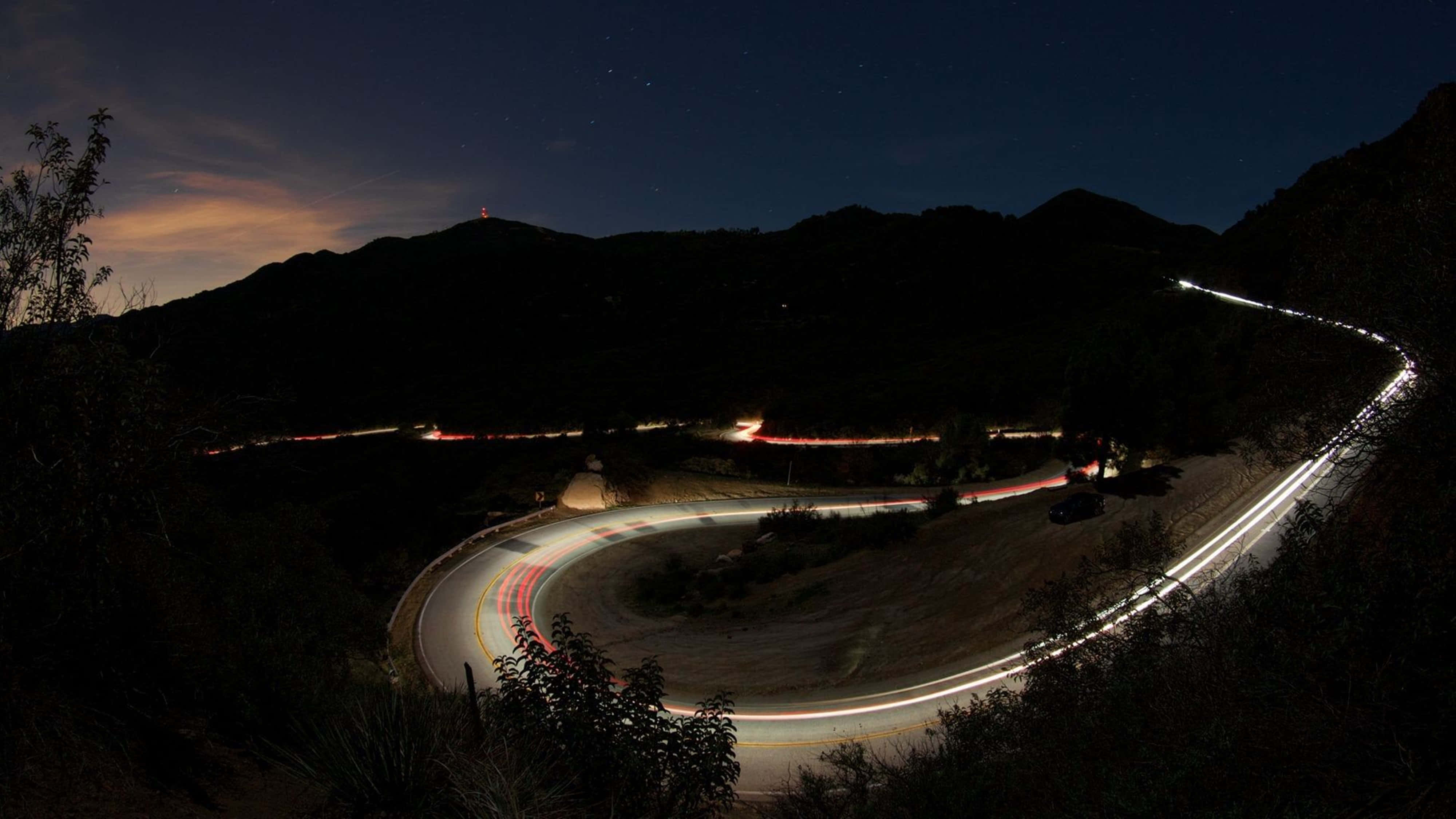 California, night, starry sky, 4K Desktop Wallpaper