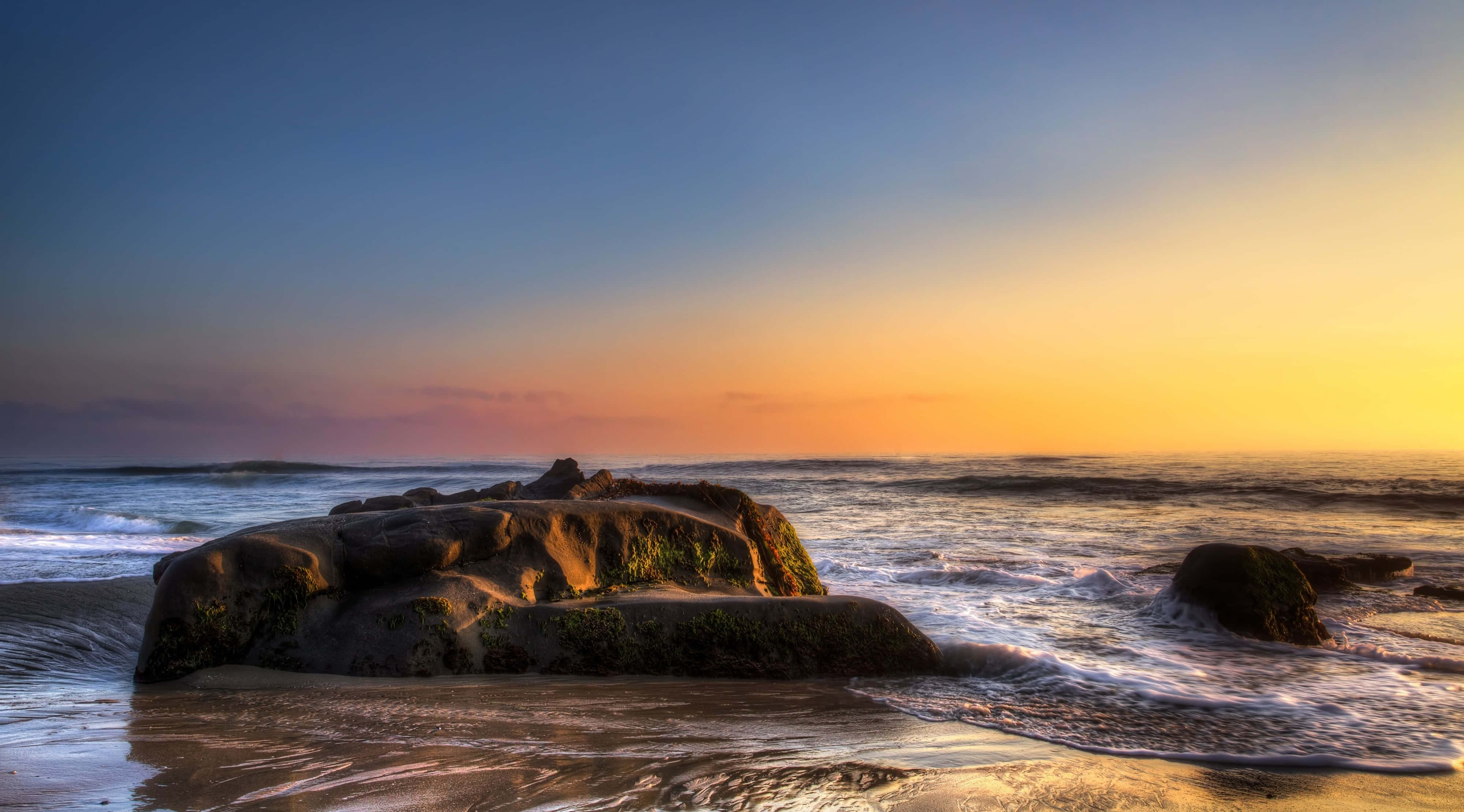 California 4K, Sunset, warm golds, 4K Desktop Wallpaper