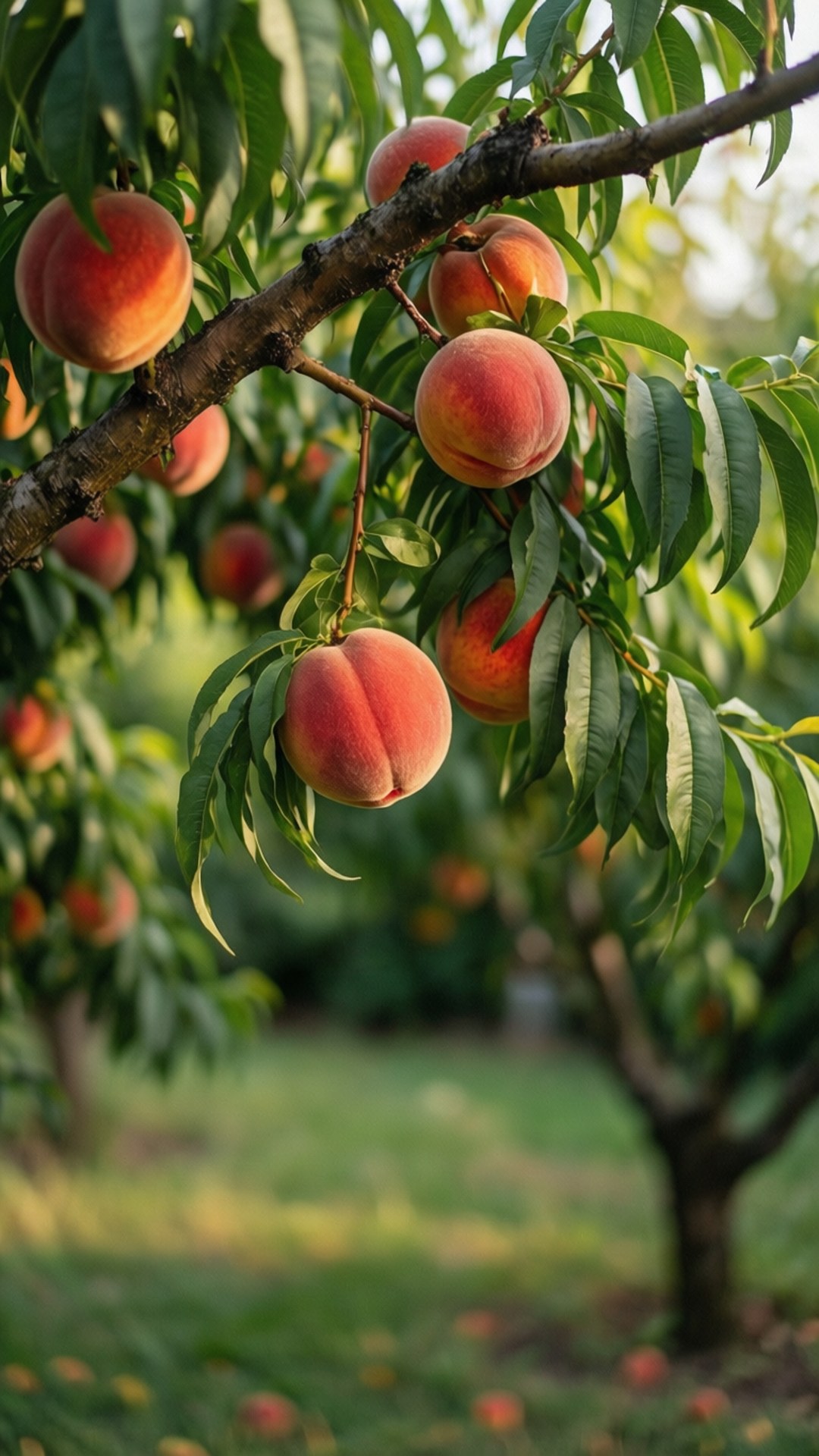 peach, villa's garden, ripe peach, Full HD Phone Wallpaper