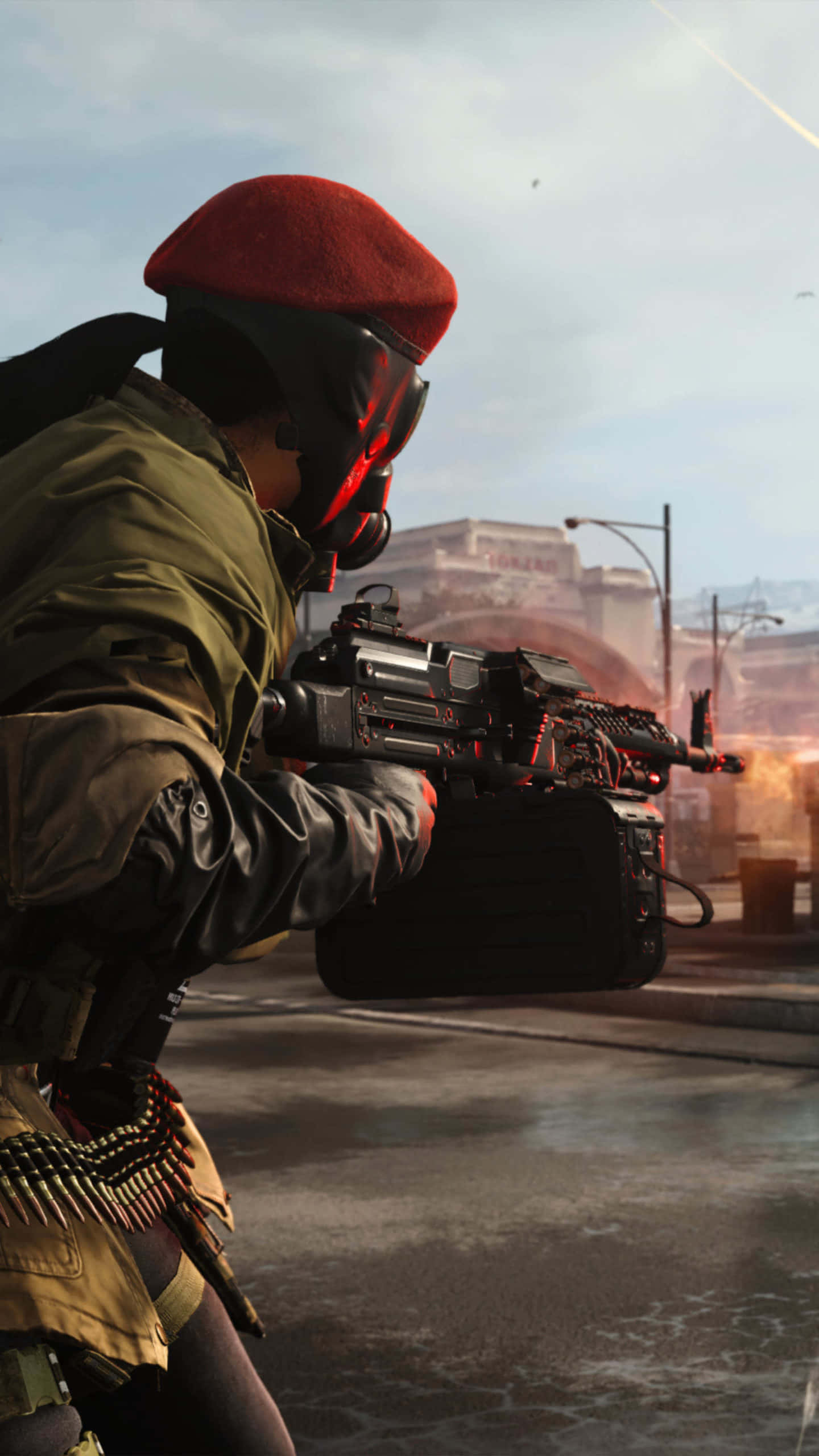 Call of Duty 2020, red beret, tactical gear, 2K Phone Wallpaper