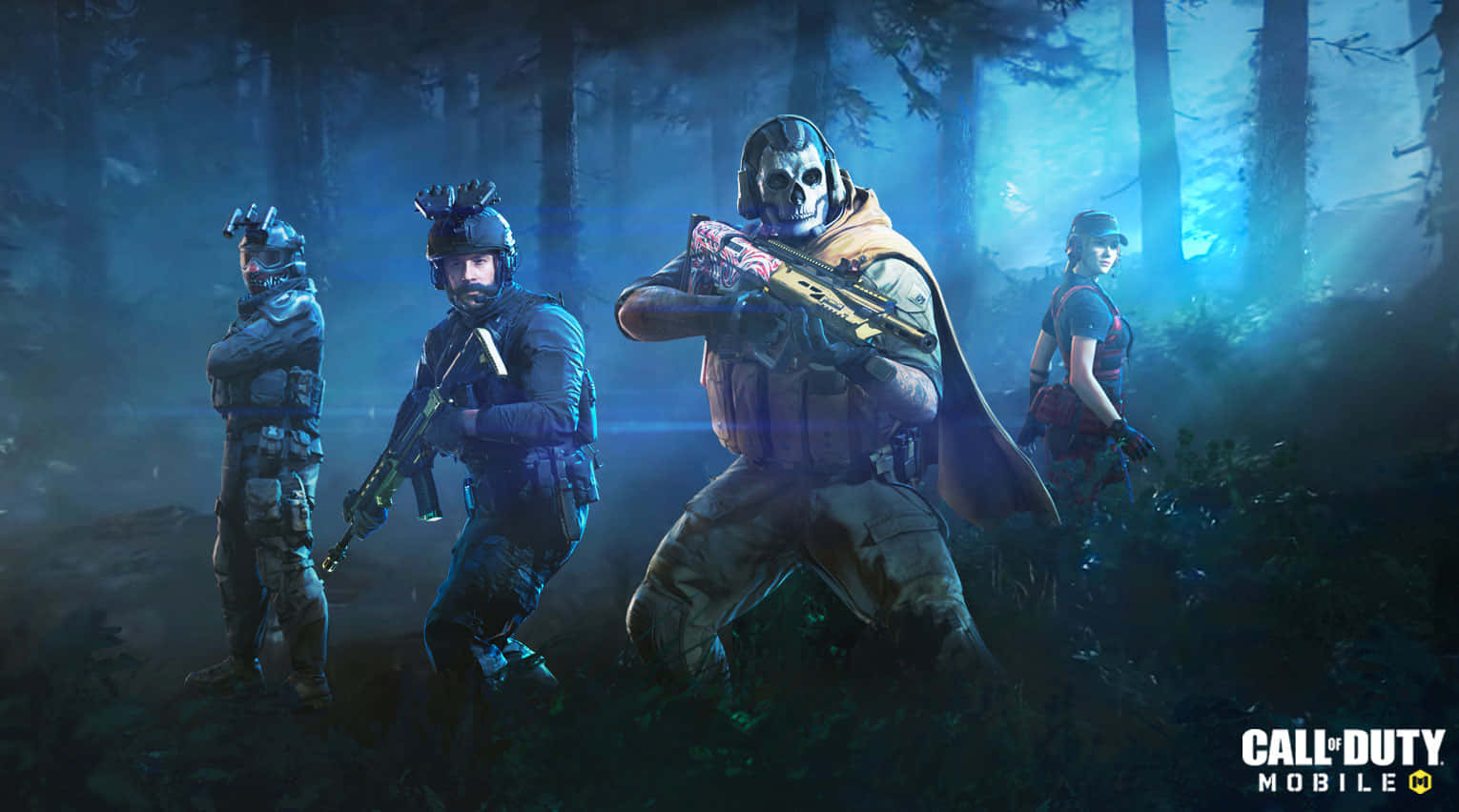 Call Of Duty 2020, tactical gear, misty forest, HD Desktop Wallpaper