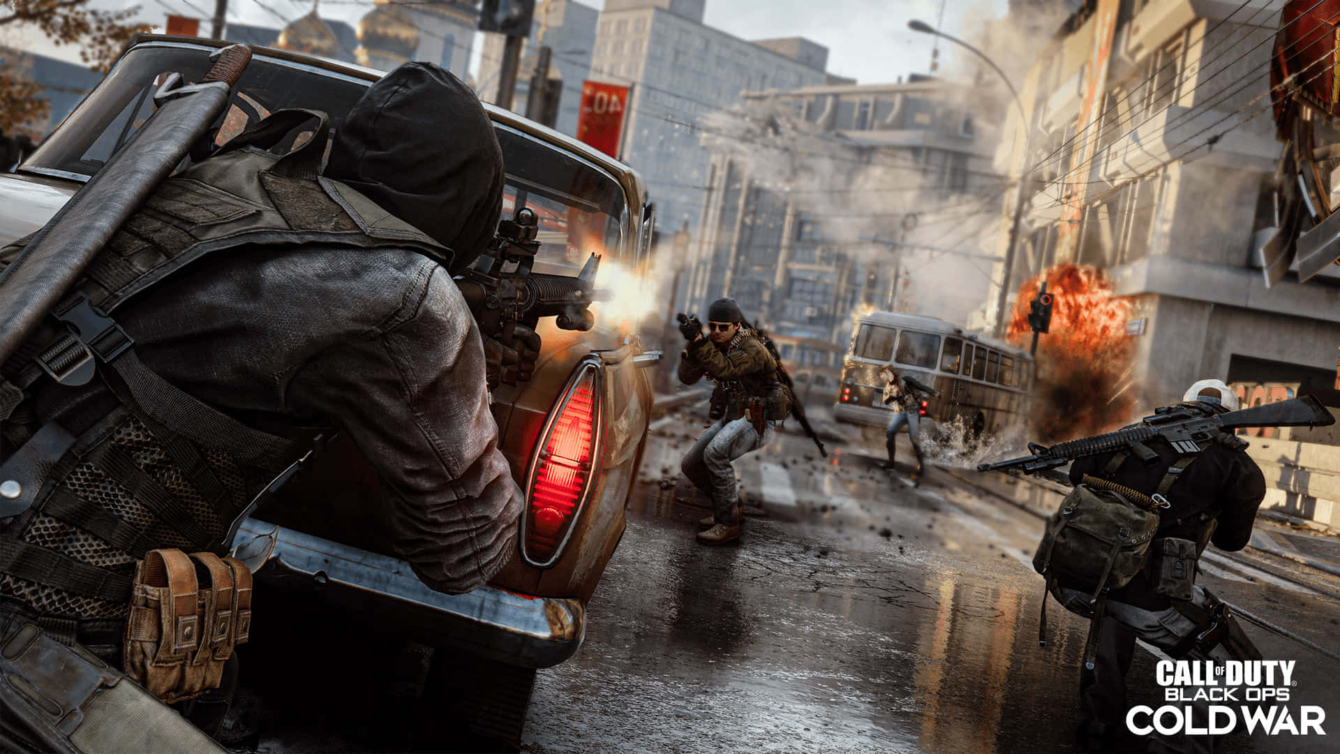 Call Of Duty 2020, tactical gear, war-torn urban street, Full HD Desktop Wallpaper