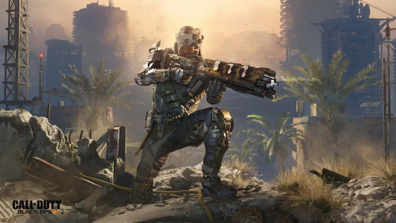 Call Of Duty 2020, futuristic armor, heavy weapon, HD Desktop Wallpaper