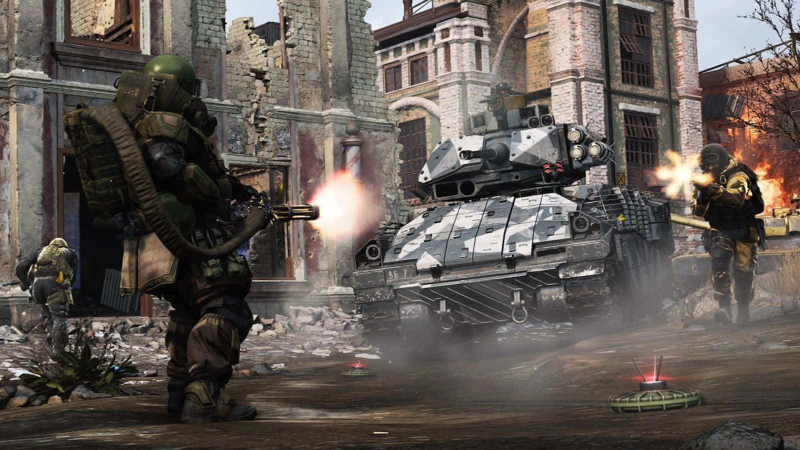Call Of Duty Battles, soldiers, tank, HD Desktop Wallpaper