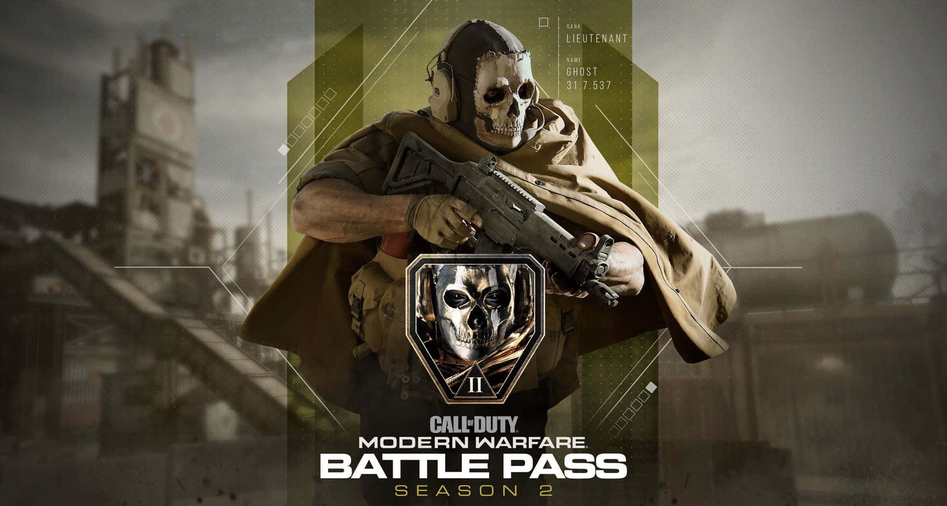 Call Of Duty Battles, skull mask, cloak, Full HD Desktop Wallpaper