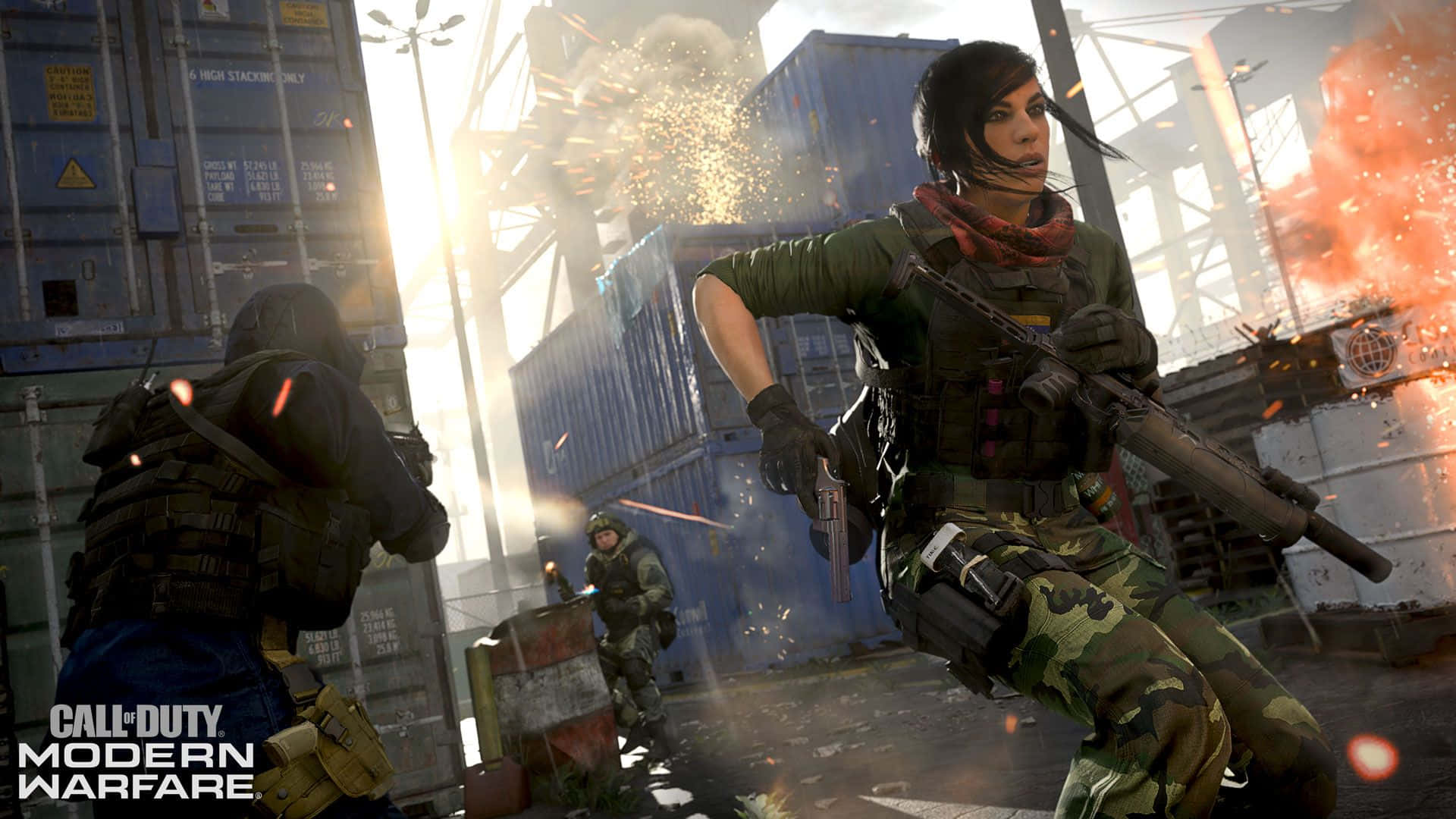 Call Of Duty Battles, female soldier, camouflage, Full HD Desktop Wallpaper