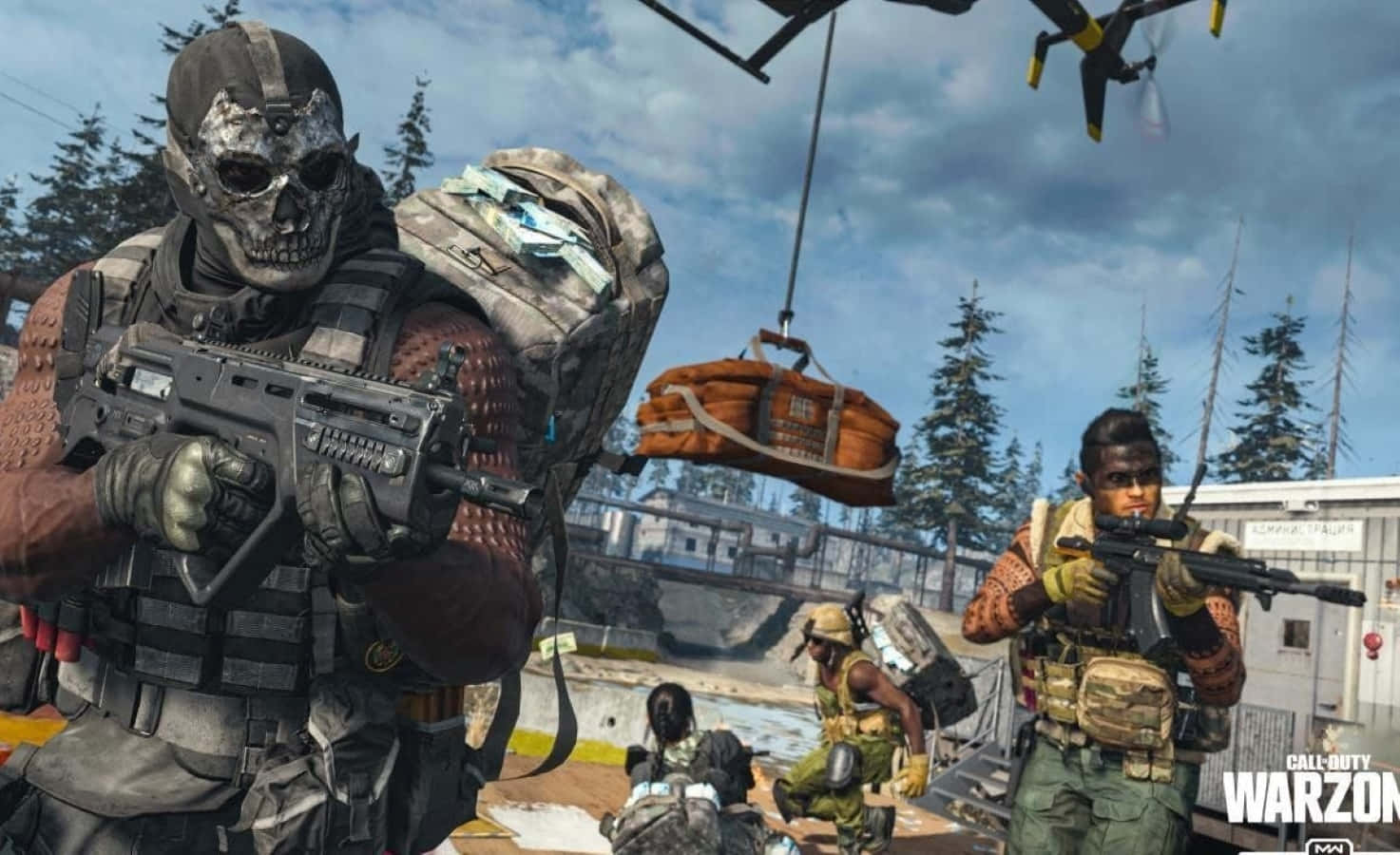 Call Of Duty Battles, tactical gear, skull masks, HD Desktop Wallpaper