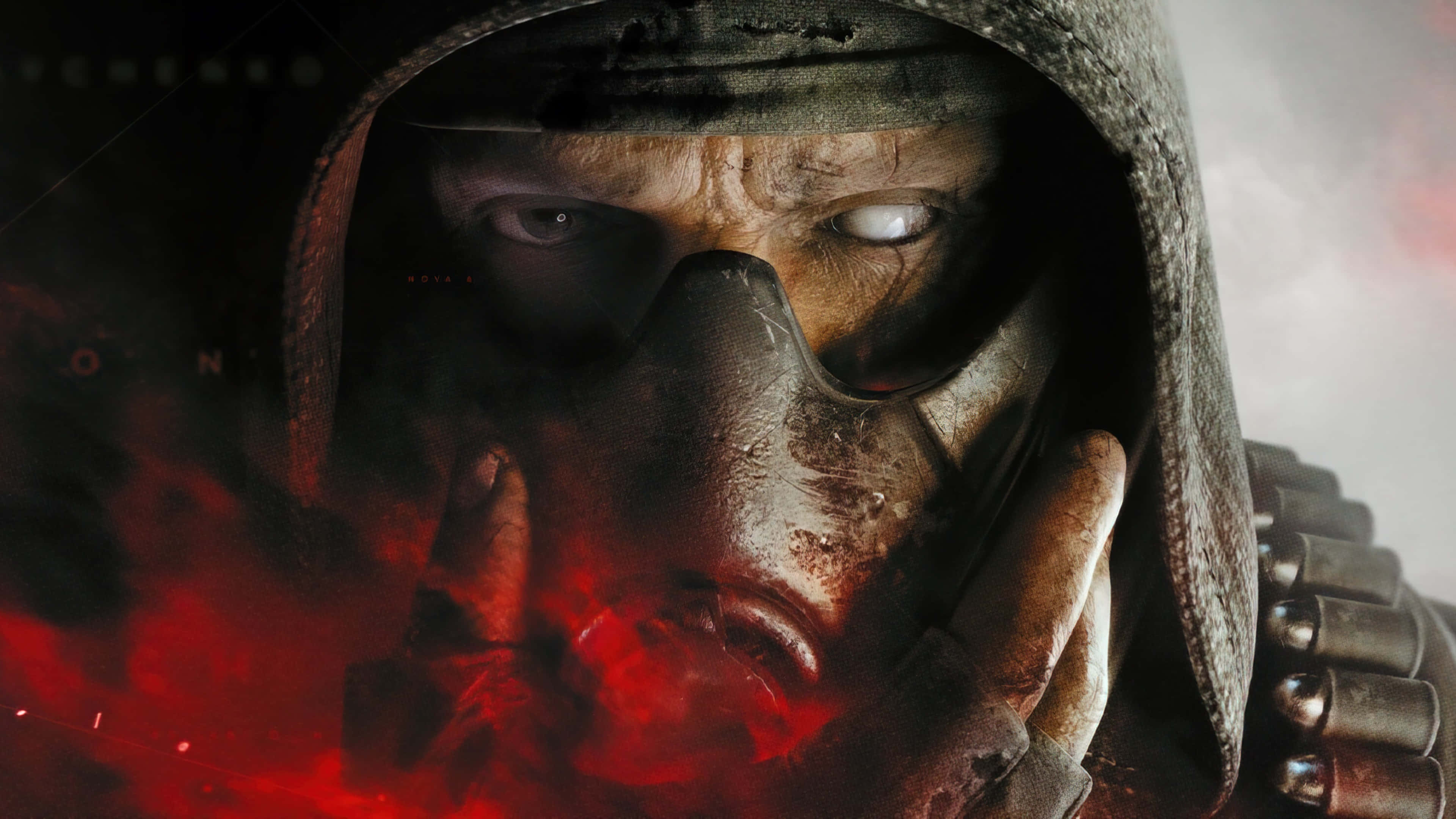 Call Of Duty Black Ops 1, grim soldier, hooded gas mask, 4K Desktop Wallpaper
