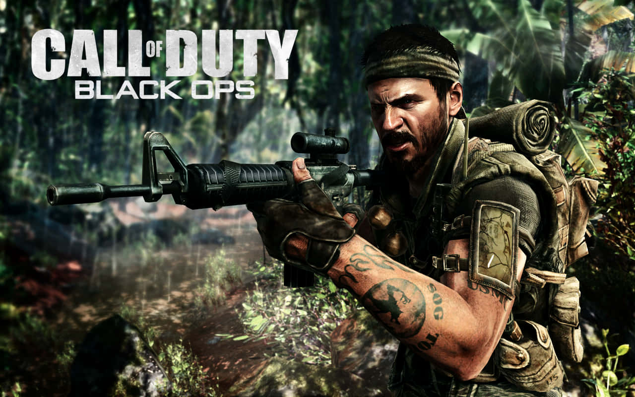 Call of Duty Black Ops 1, soldier, rifle, HD Desktop Wallpaper
