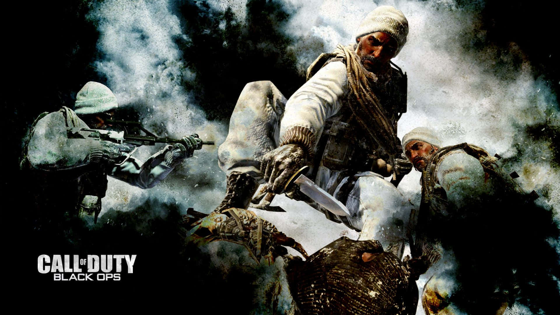 Call Of Duty Black Ops 1, soldiers, winter gear, Full HD Desktop Wallpaper
