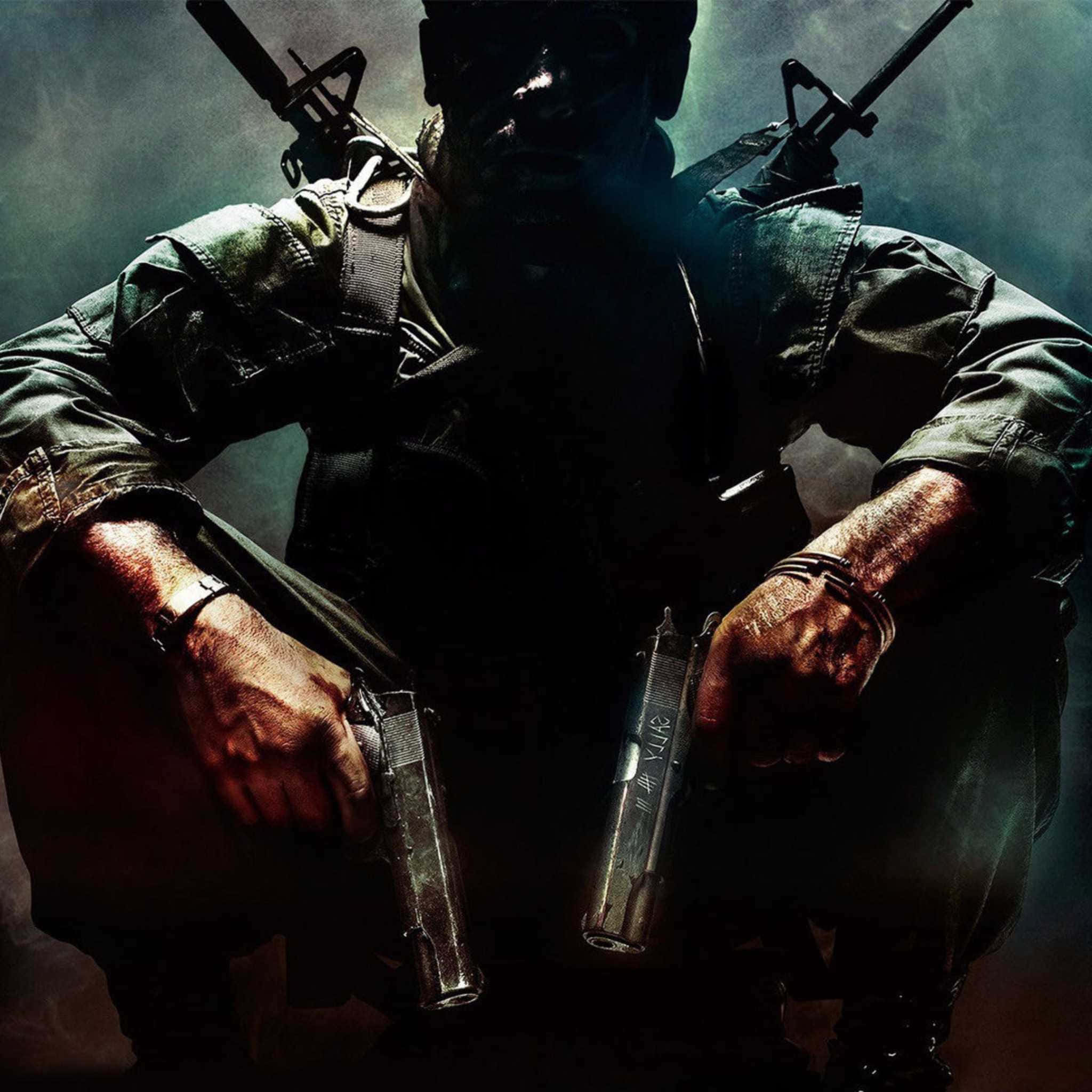 Call Of Duty Black Ops 1, soldier, dark gear, Full HD Desktop Wallpaper