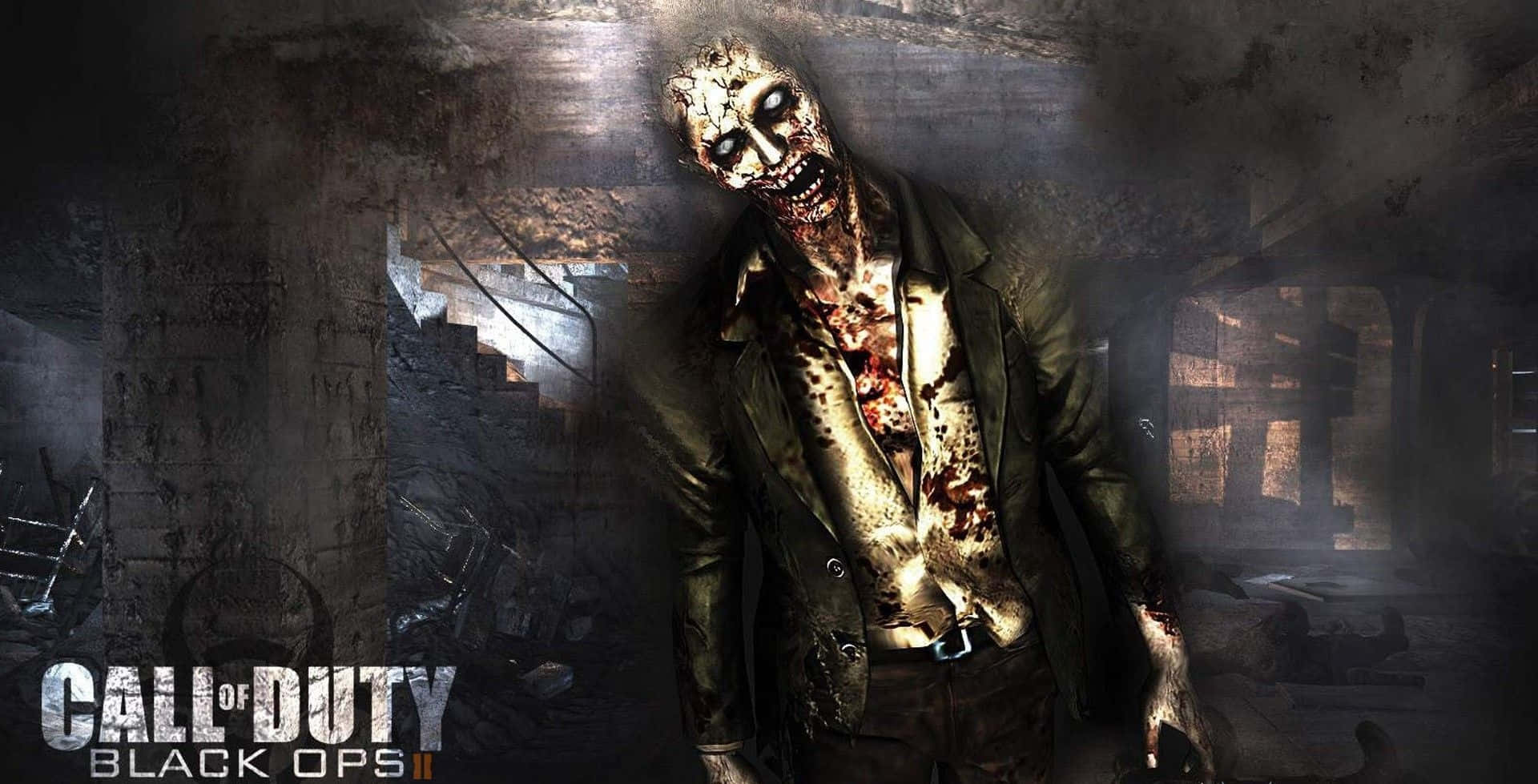 Call Of Duty Black Ops 2, zombie, bloodied face, Full HD Desktop Wallpaper