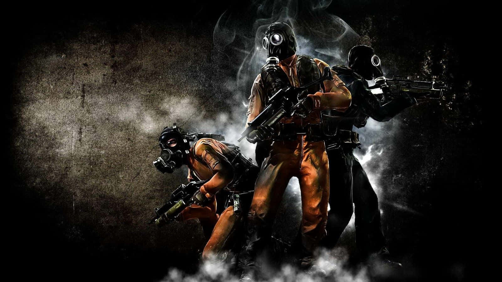 Call Of Duty Black Ops 2, soldiers, gas masks, HD Desktop Wallpaper